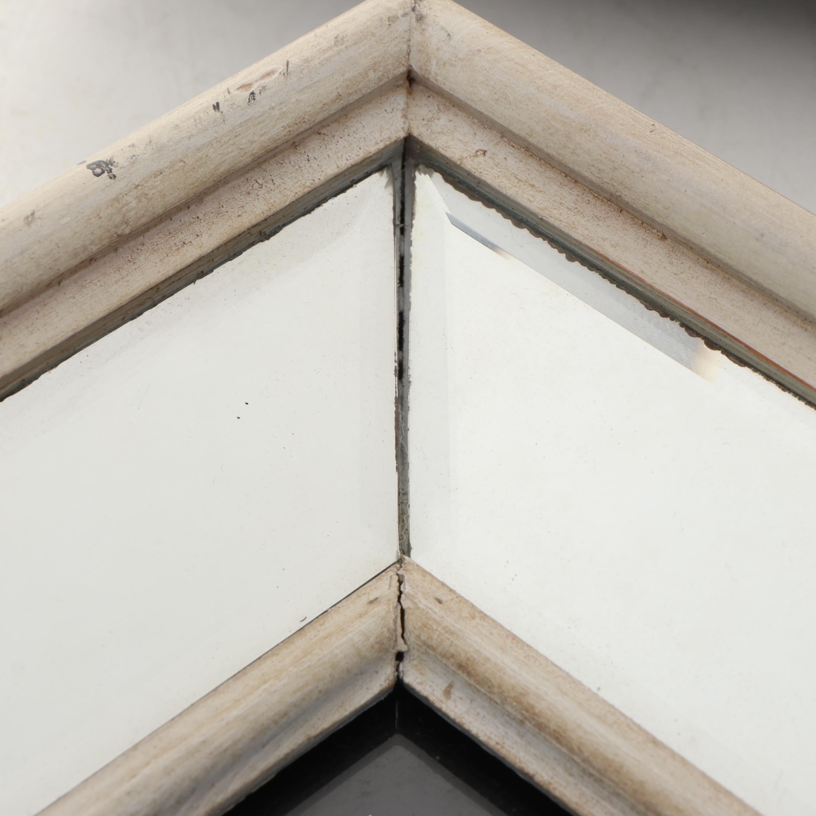 Wood Framed Mirrors with Foliage Art