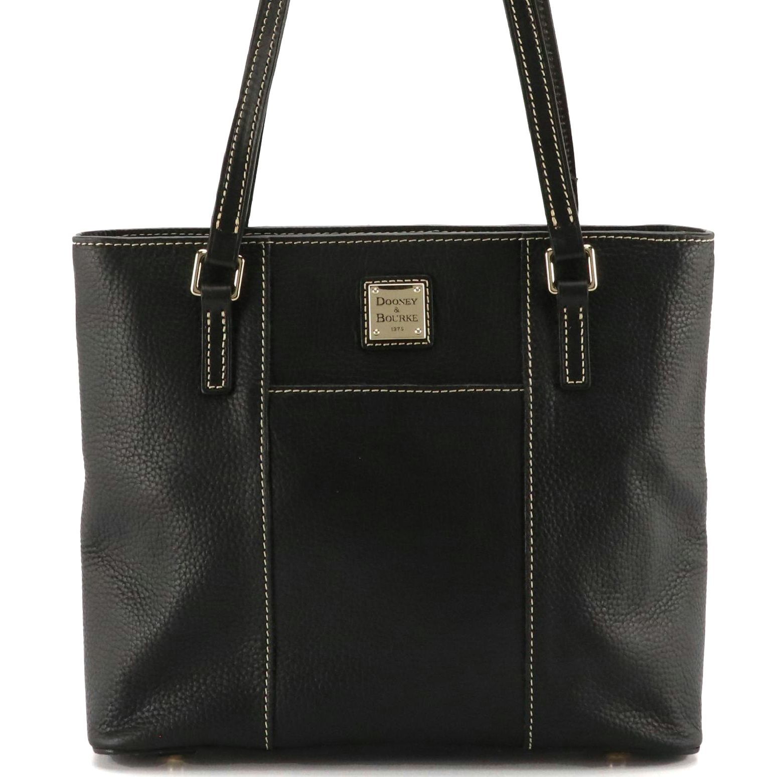 Dooney & Bourke Charlotte Shoulder Bag in Black Grained Leather