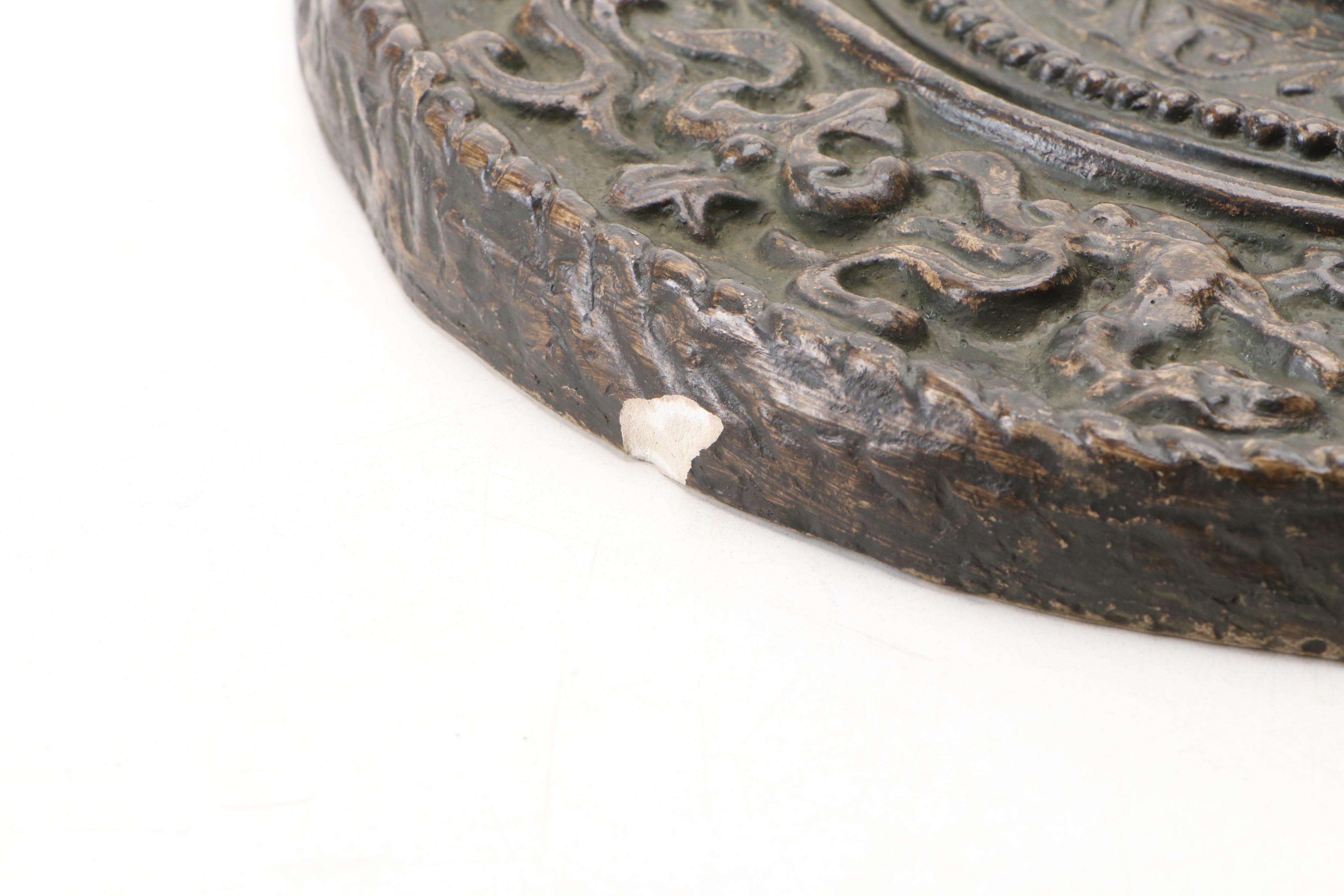 English Stuart Era Style Plaster Portrait Medallions, Mid to Late 20th Century