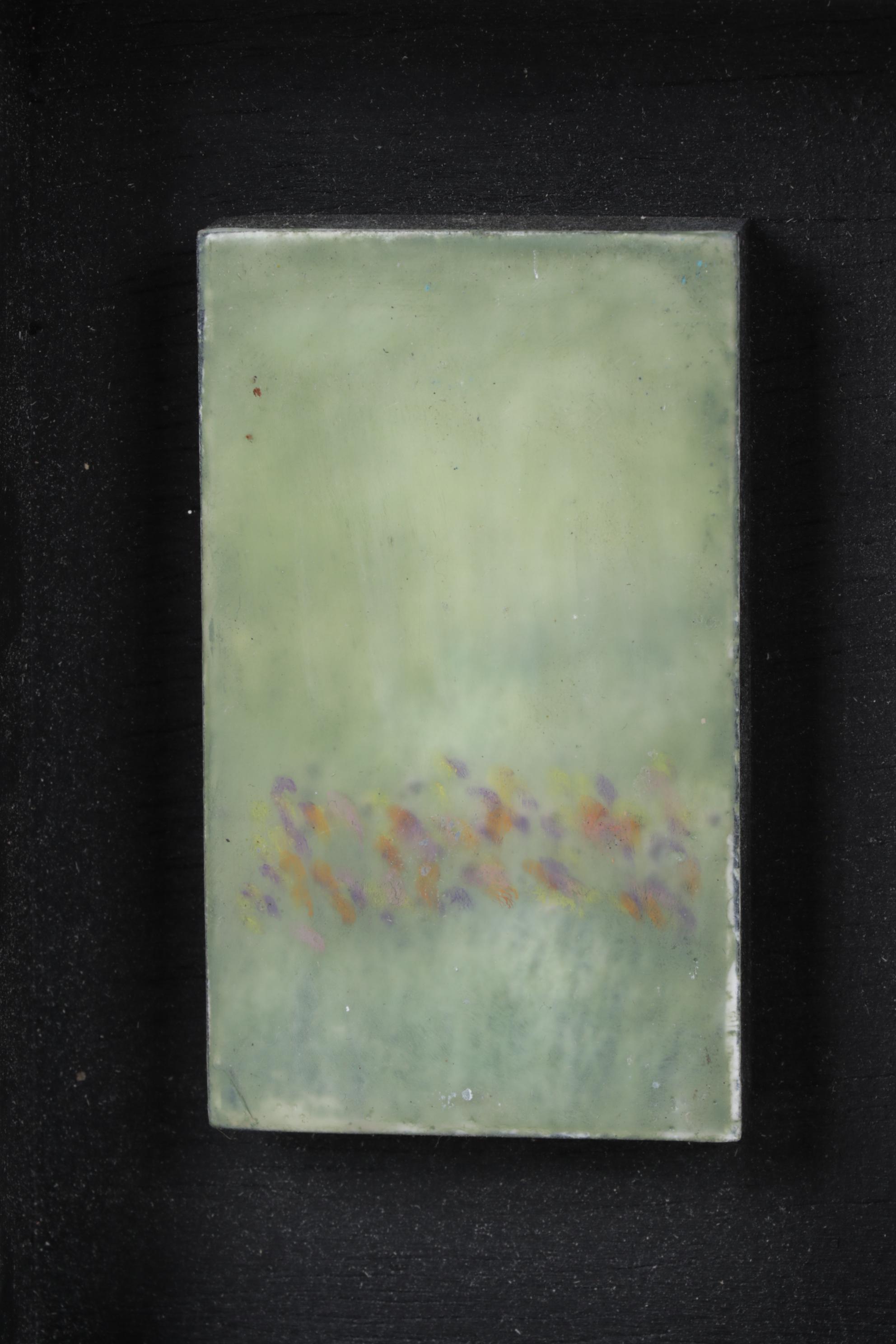 Patti & Mark Mohrenweiser Encaustic Painting "Flower Field," 2024