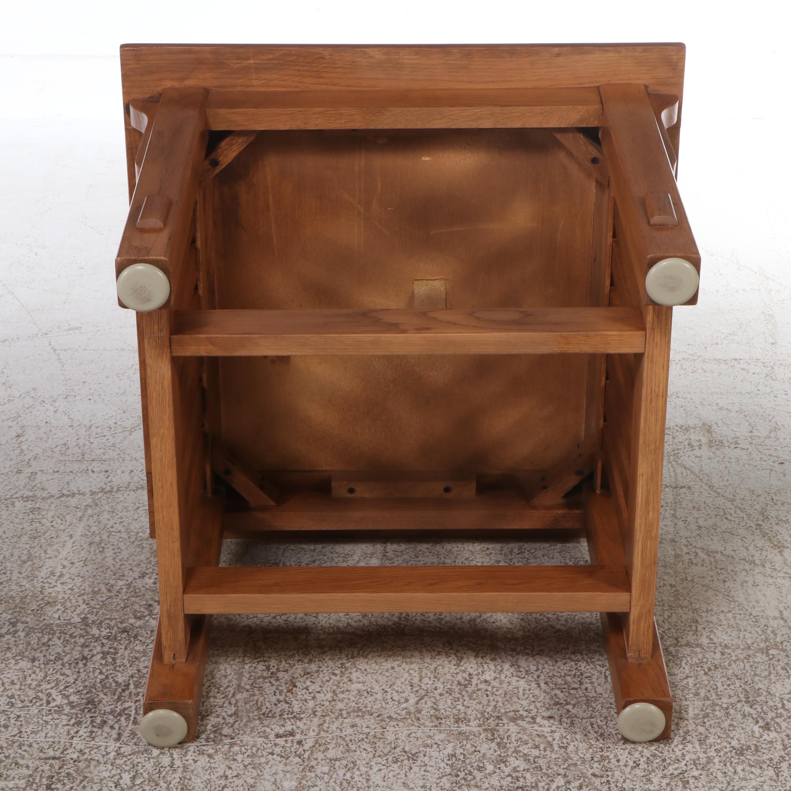 Mission Style Oak Coffee Table, Console and Side Table