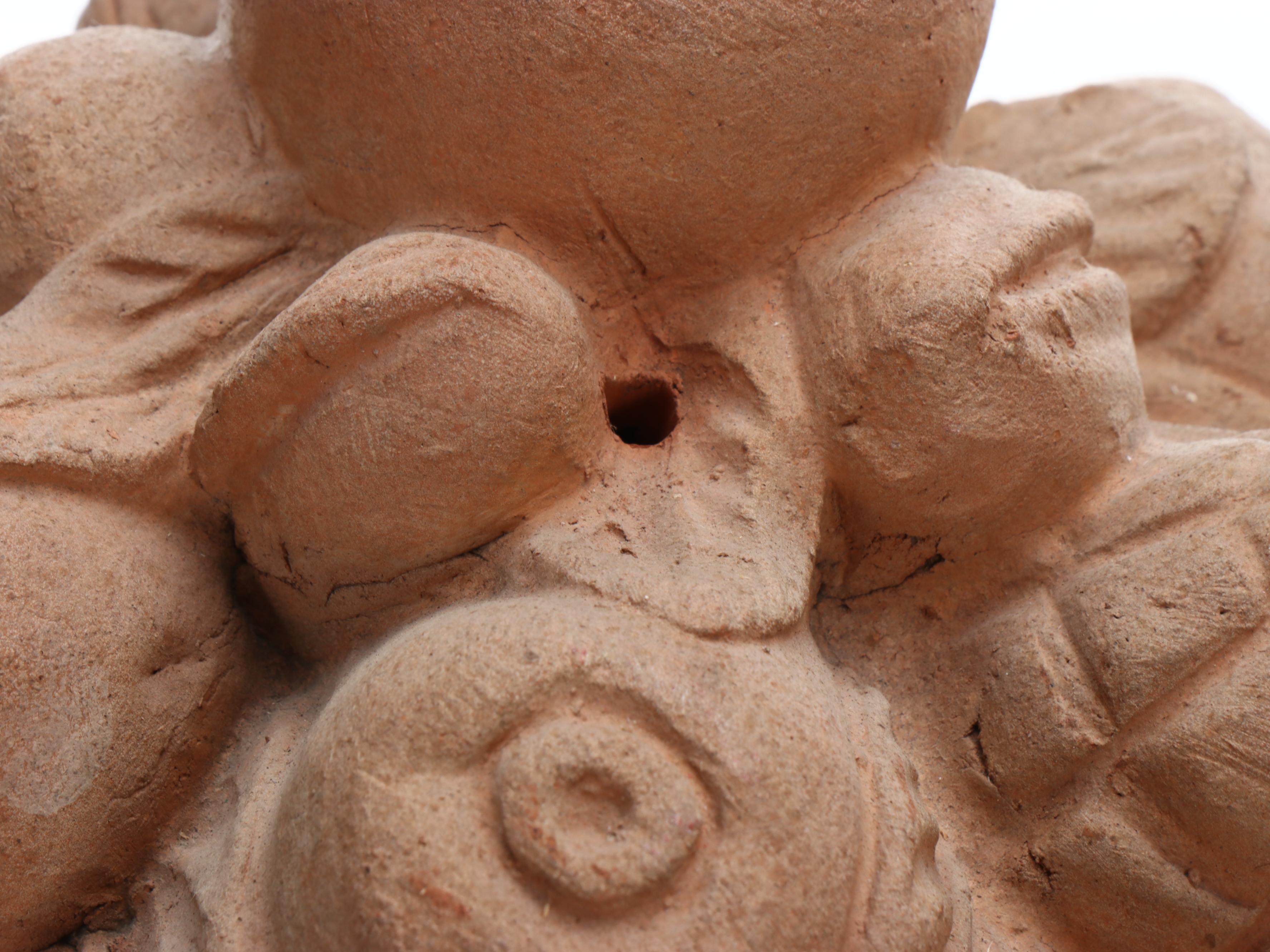 Pair of Italian Terracotta Fruit Basket Statues