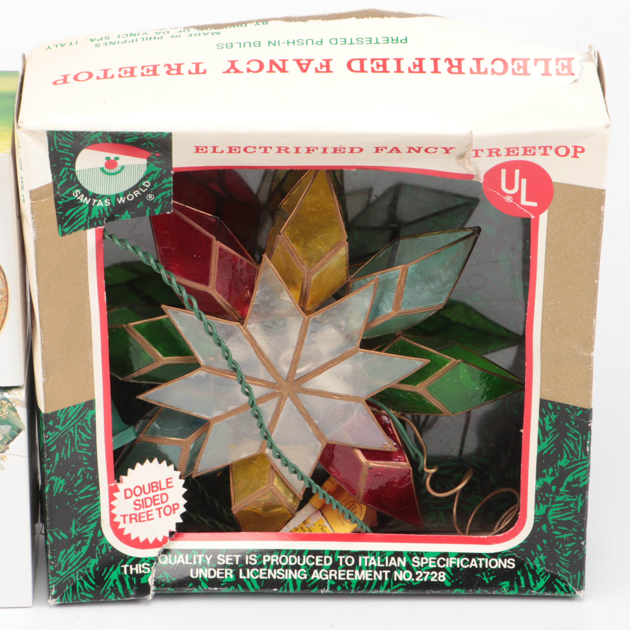 Rustic Style Christmas Ornaments with Other Christmas Décor