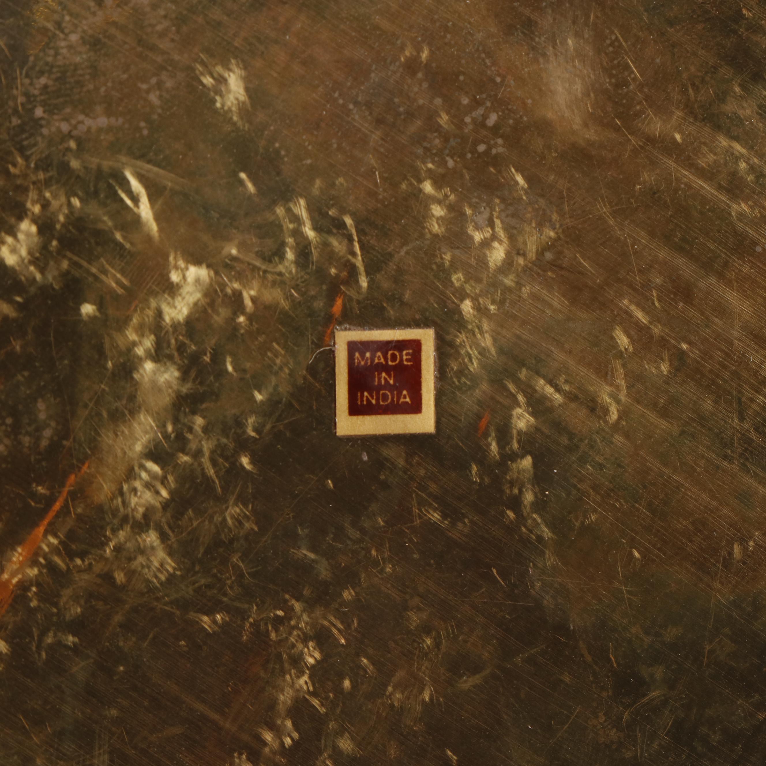 Brass Cricket Boxes with Beehive Shaped Box and Mortar and Pestle
