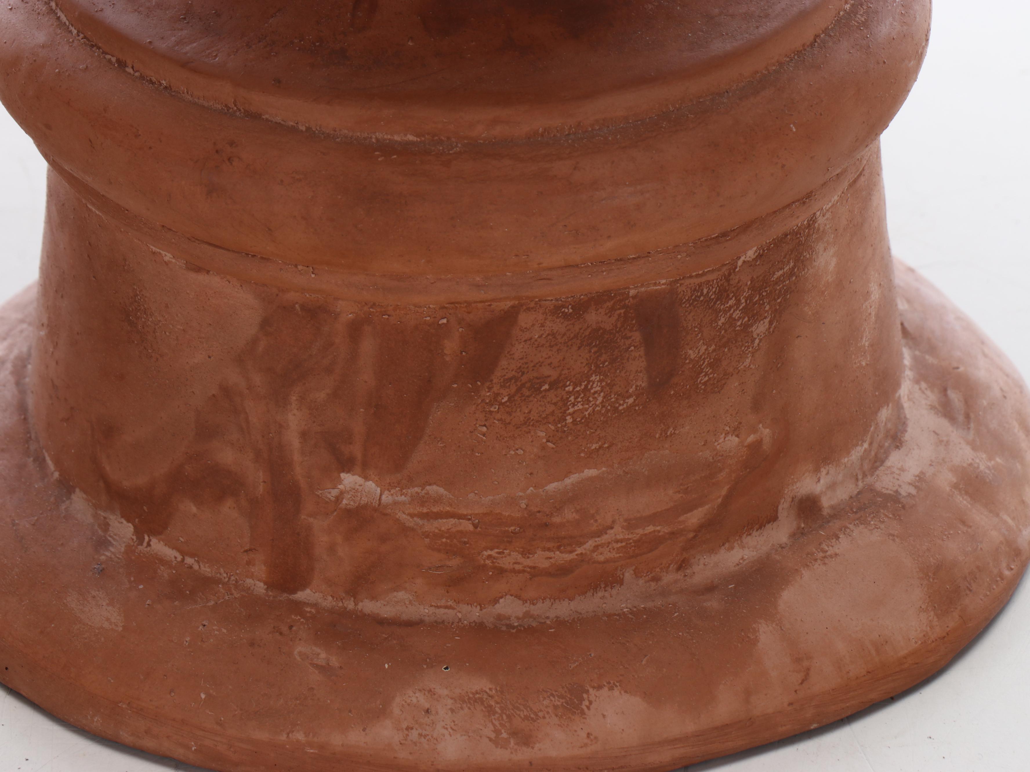 Tuscan Style Terracotta Pine Cone Finials