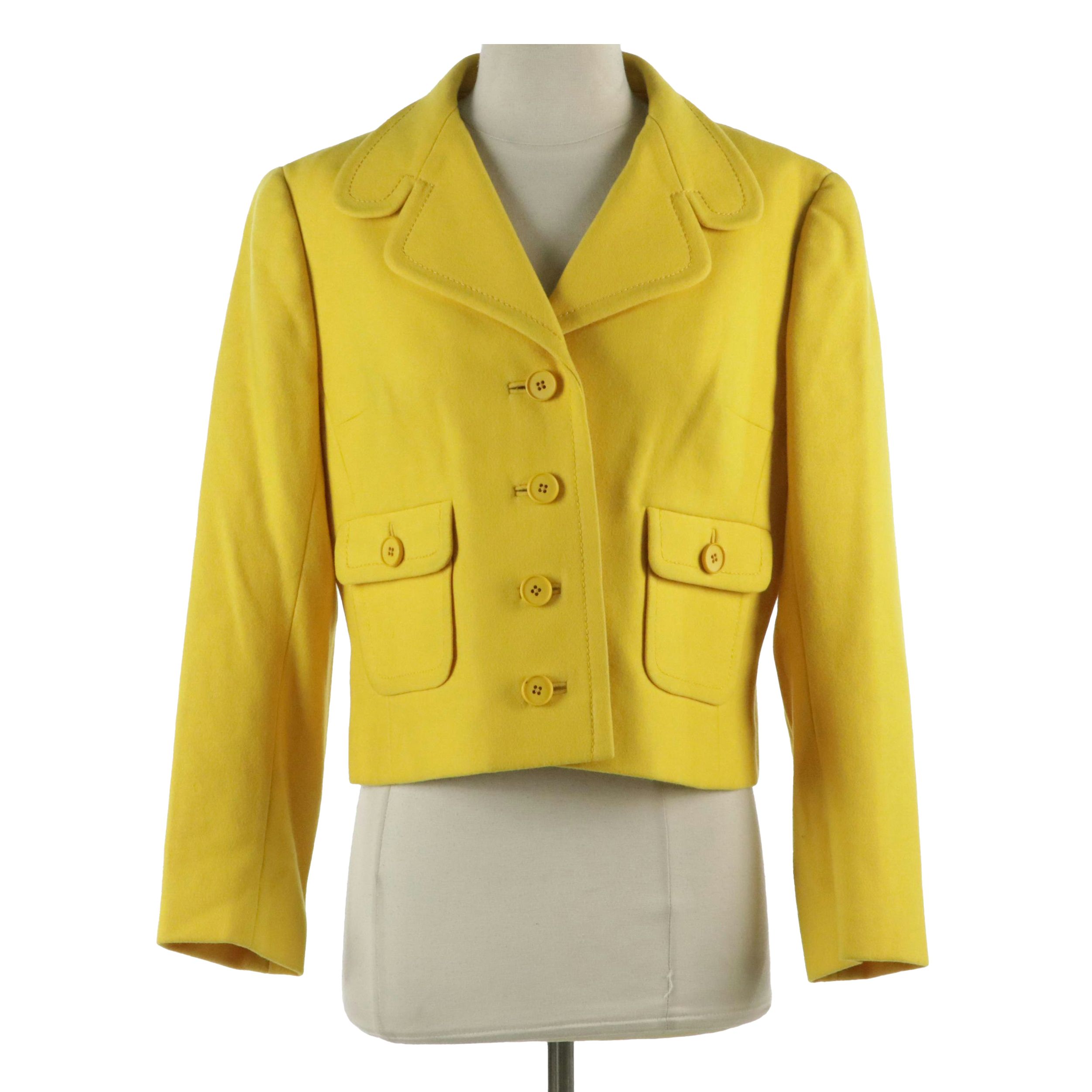 Diorling by Christian Dior Cropped Blazer in Wool, circa 1970