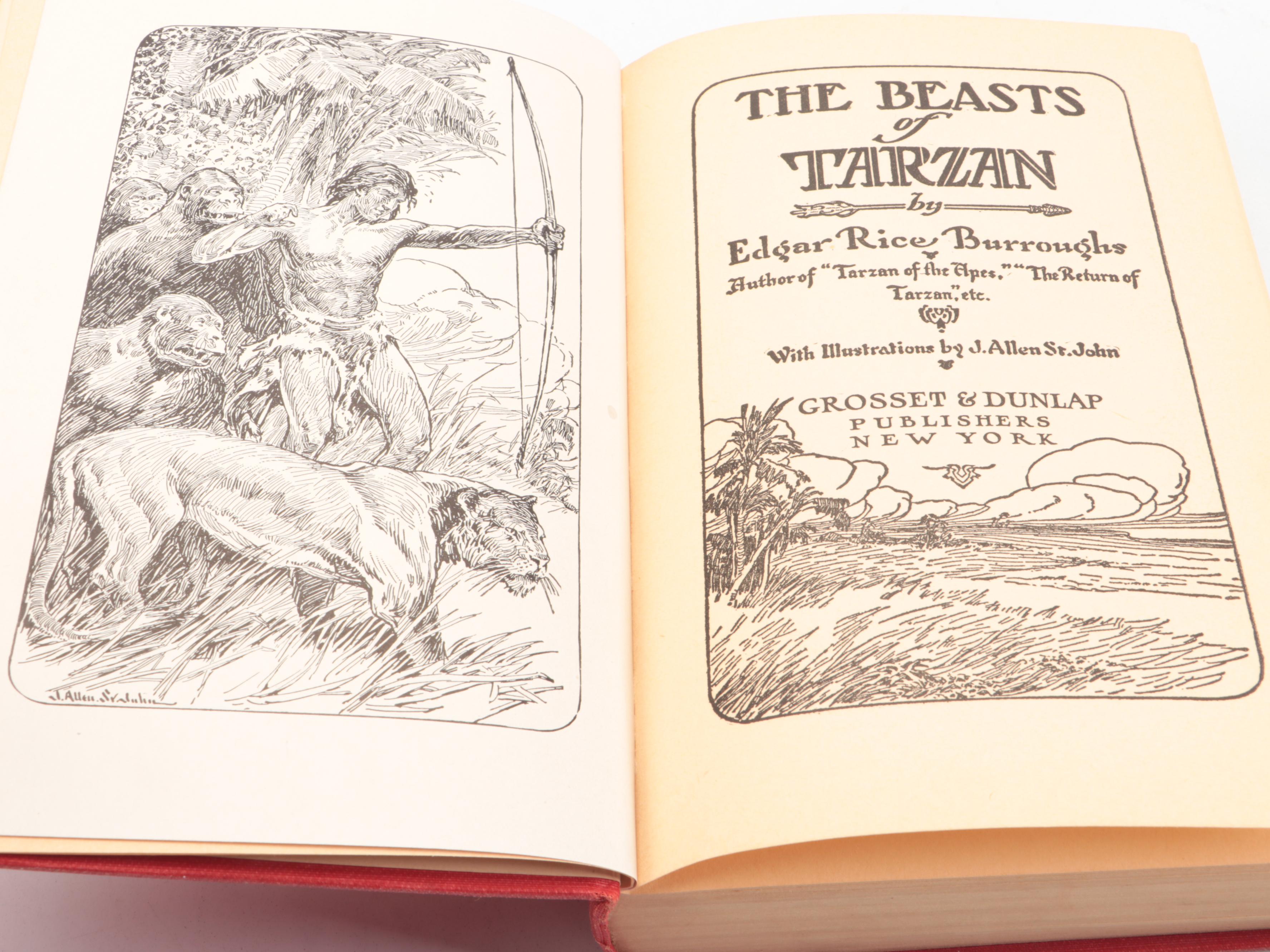 "The Son of Tarzan" and "The Beasts of Tarzan" by Edgar Rice Burroughs, 1920s