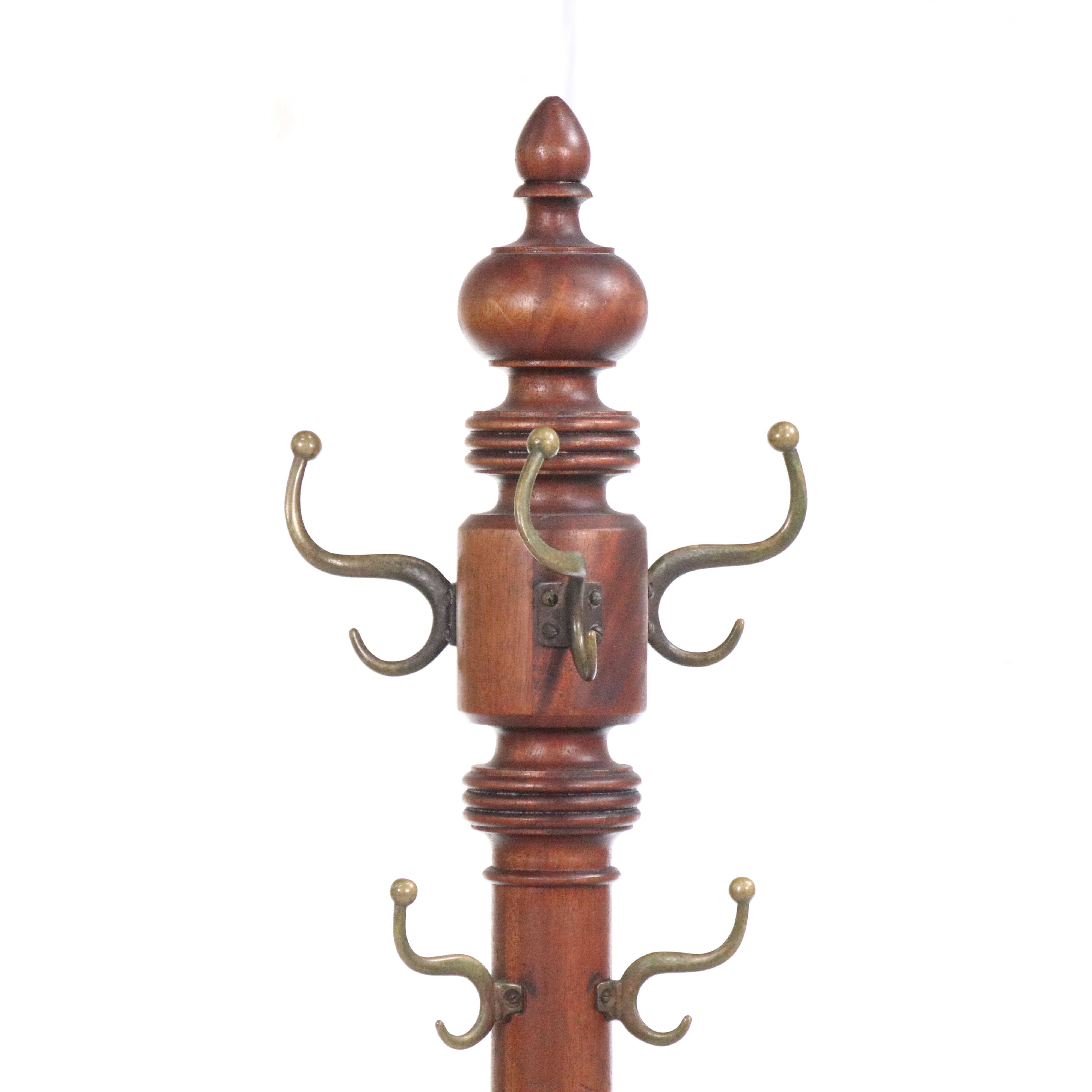 Victorian Style Wooden Coat Rack