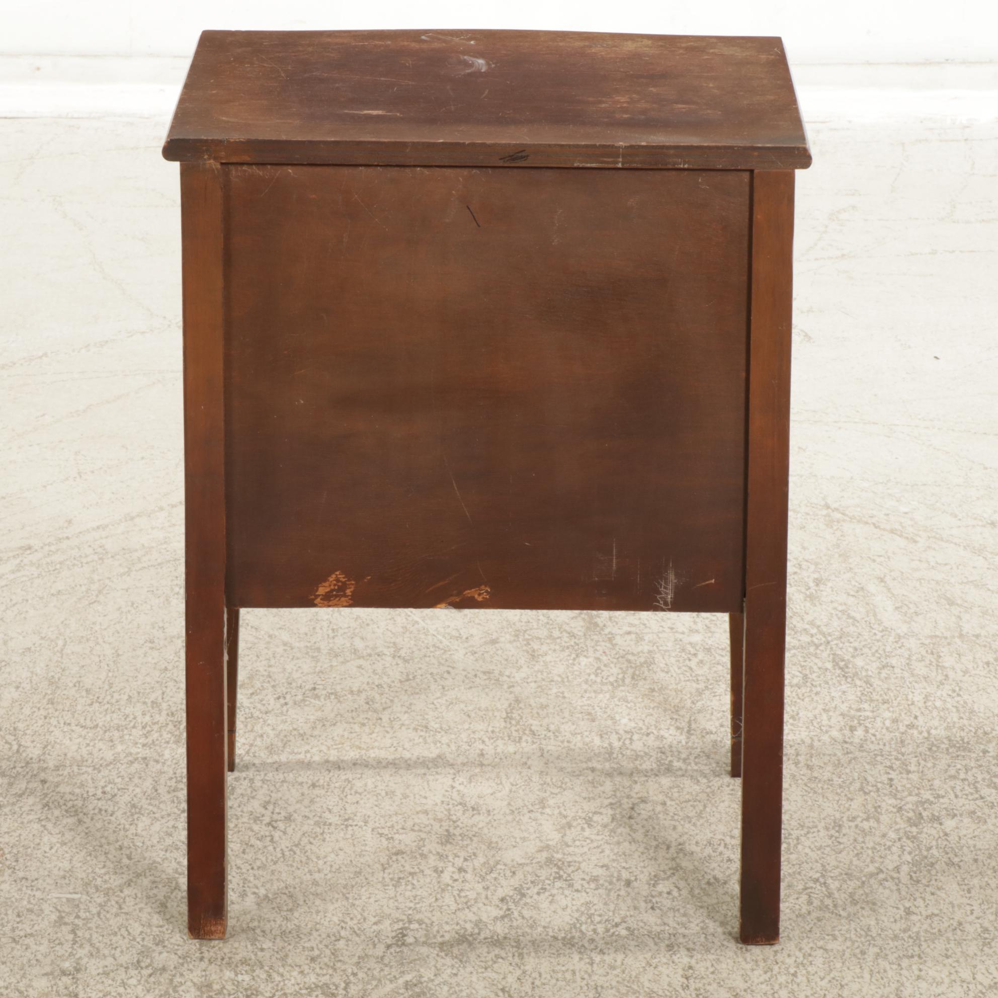 Neoclassical Mahogany Music Cabinet, Early 20th Century