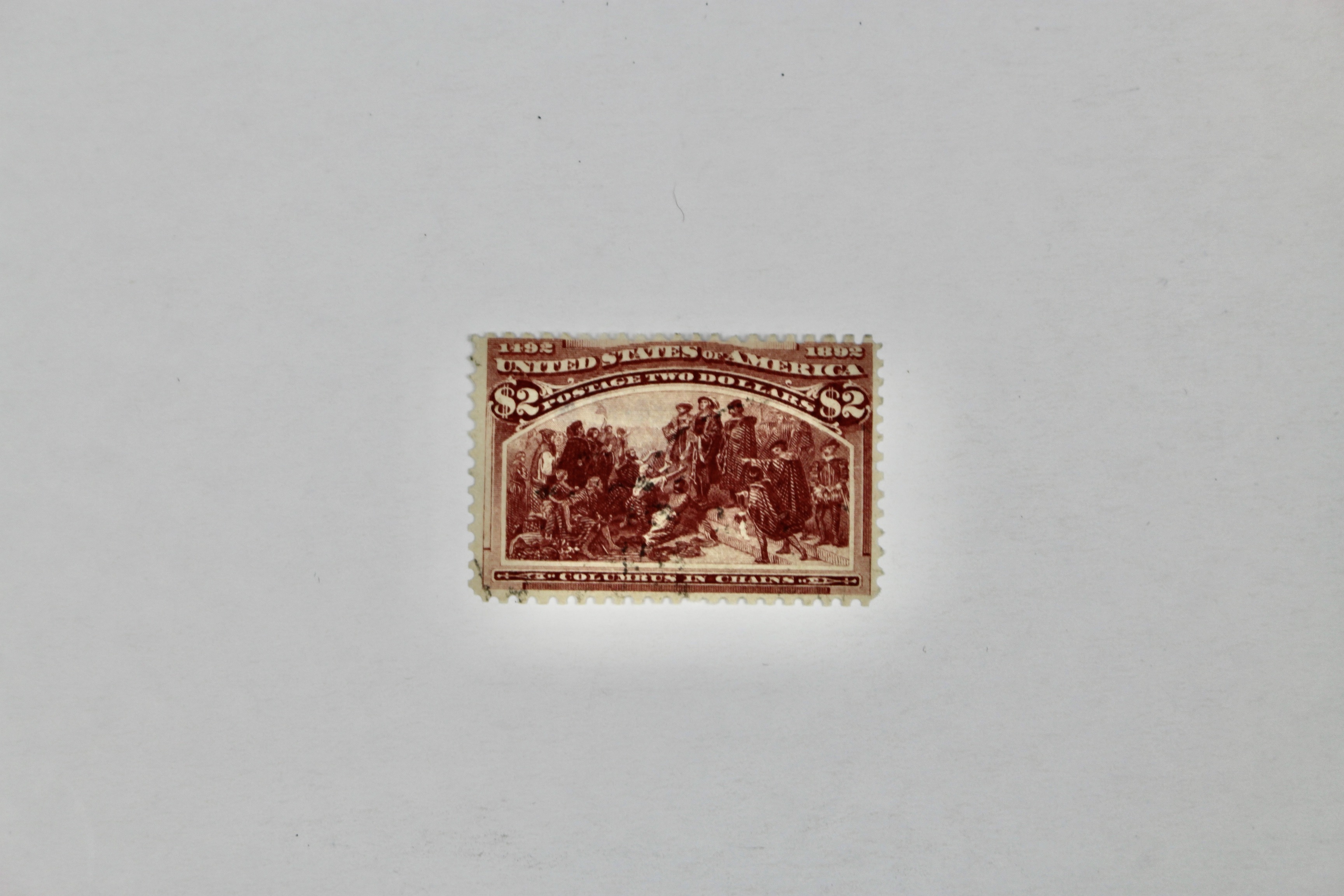 $2 Columbian Exposition Postage Stamp, Scott 242, 1893