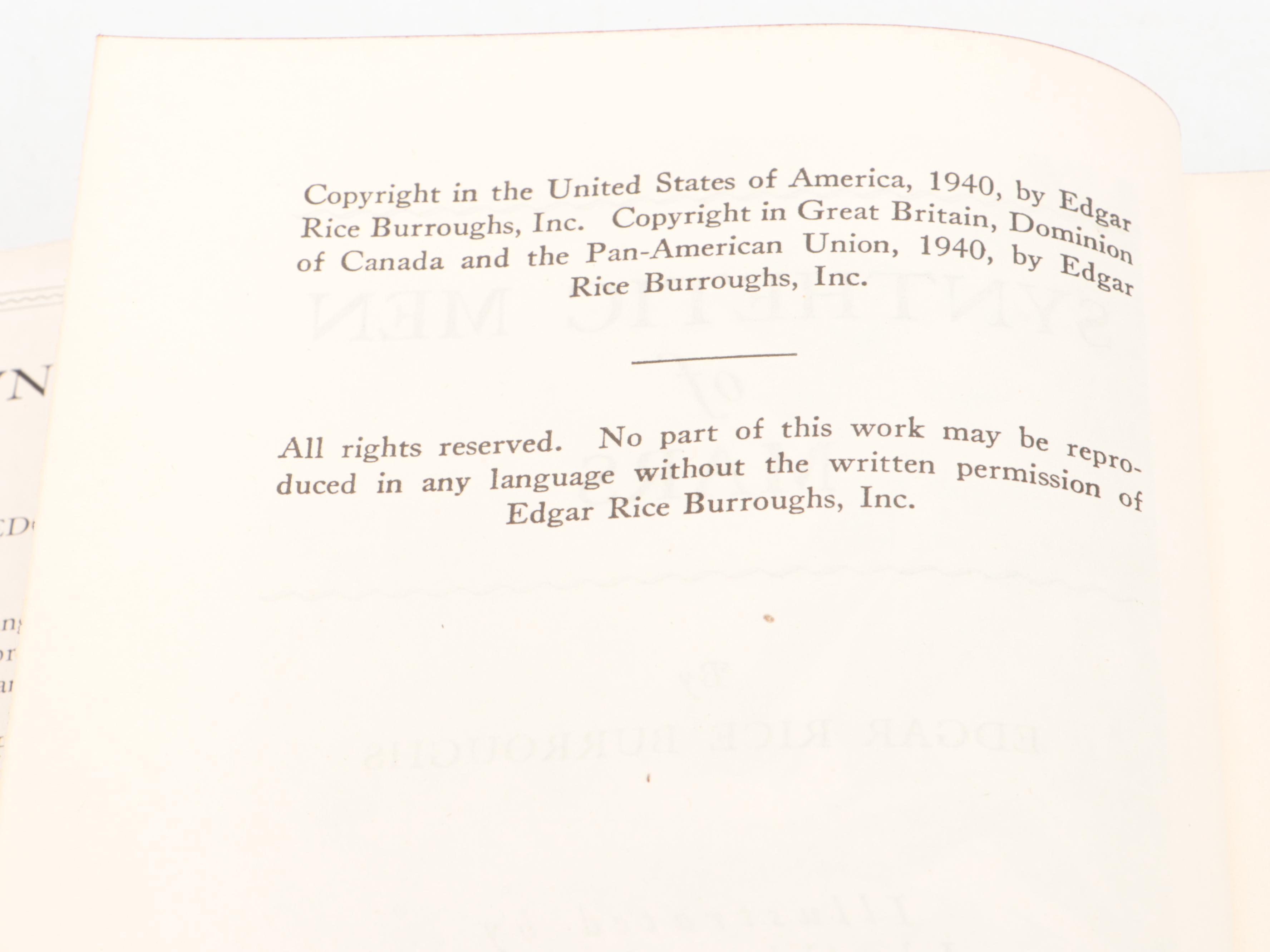 "Synthetic Men of Mars" by Edgar Rice Burroughs, 1948