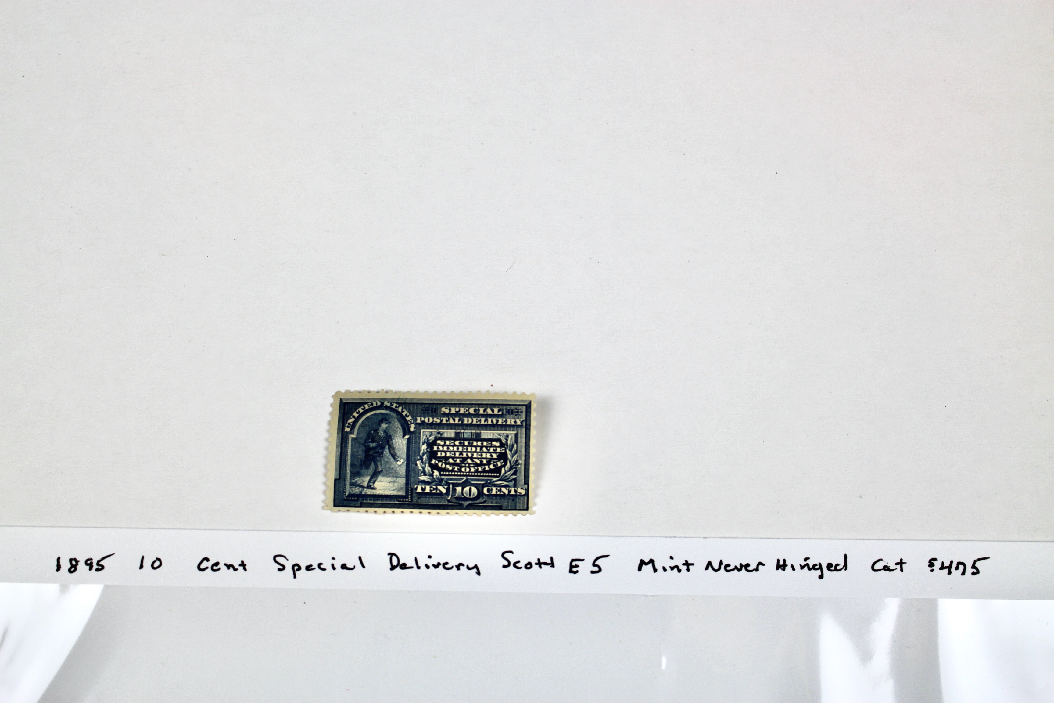 1895 10-Cent Special Delivery Stamp, MNH