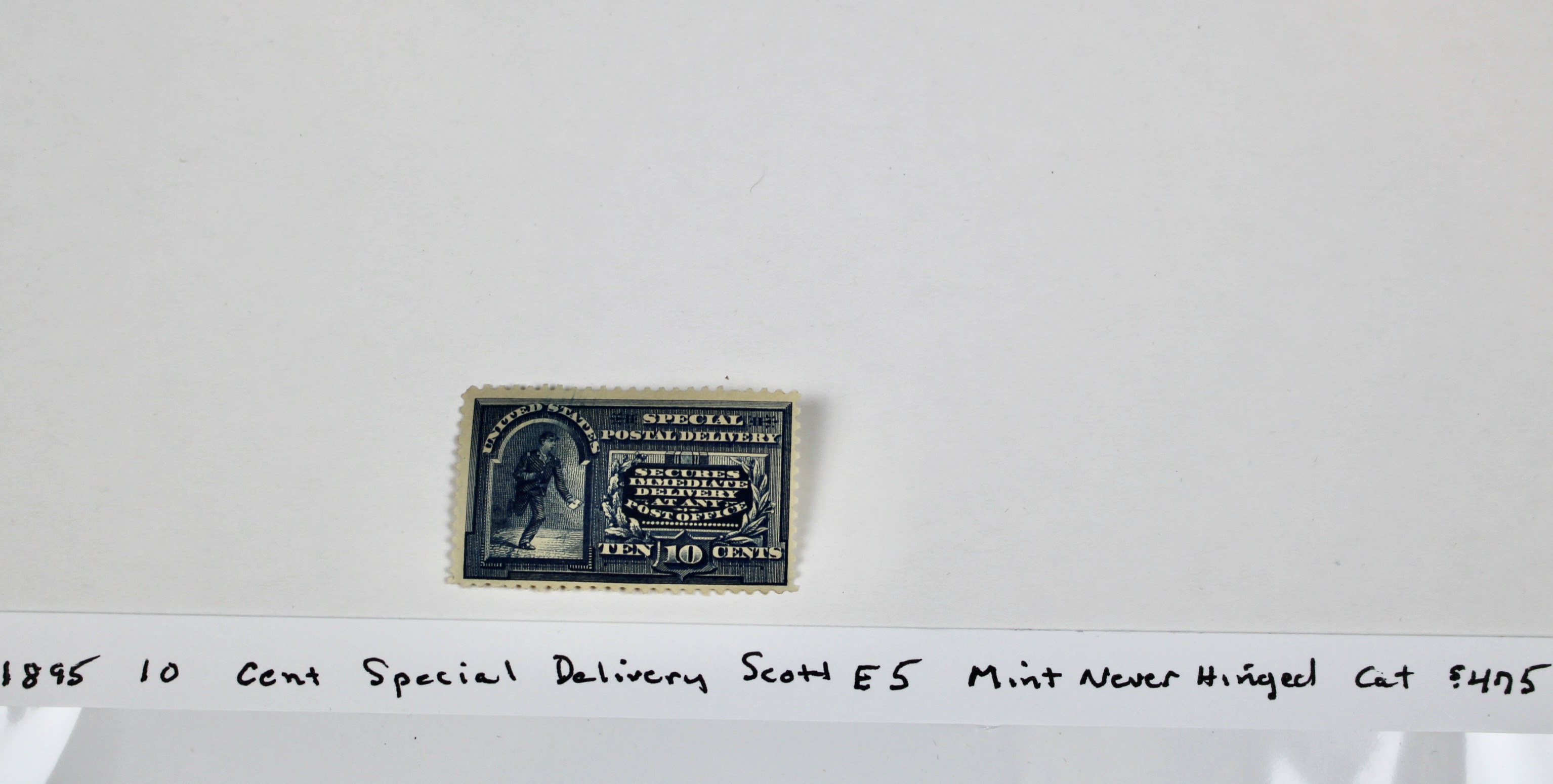 1895 10-Cent Special Delivery Stamp, MNH