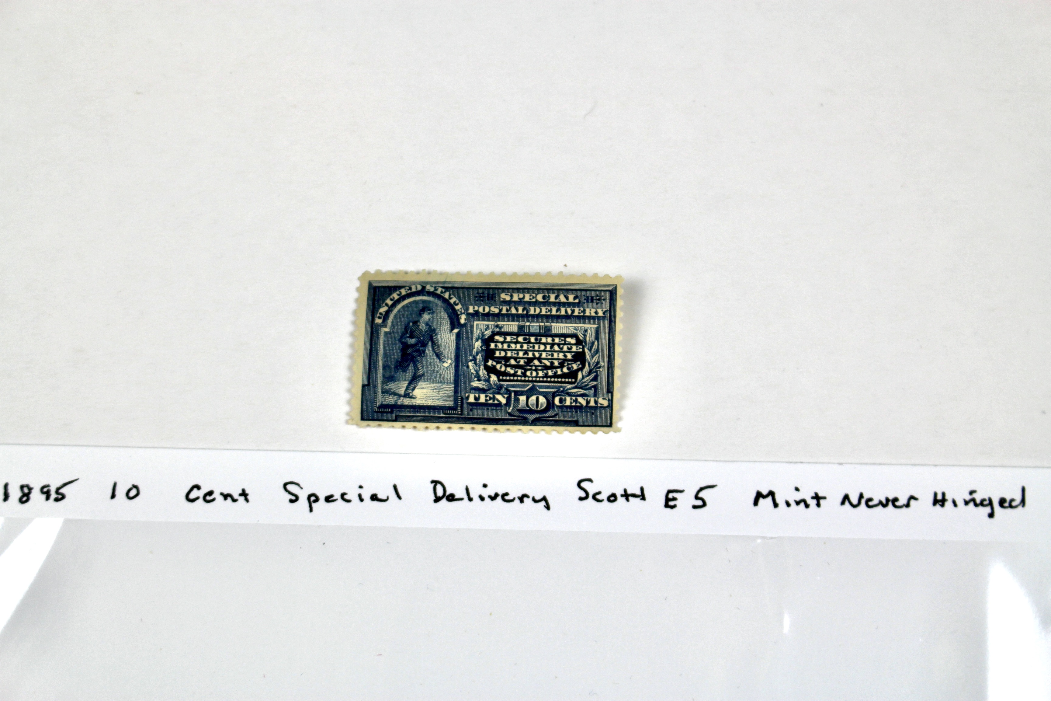 1895 10-Cent Special Delivery Stamp, MNH