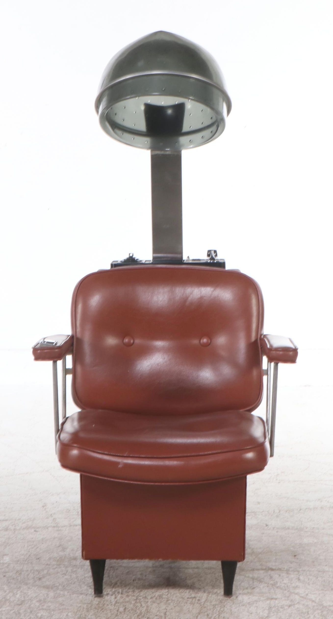 Vintage Vinyl Salon Dryer Chair, Mid to Late 20th Century