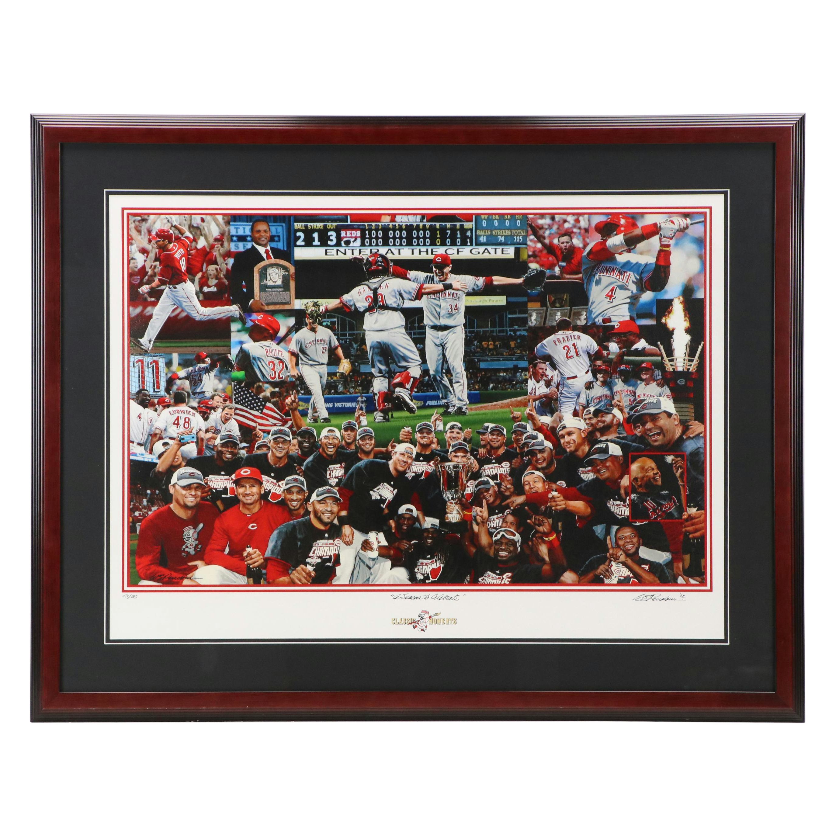 Bill Purdom Cincinnati Reds Giclée "A Season to Celebrate," 2012