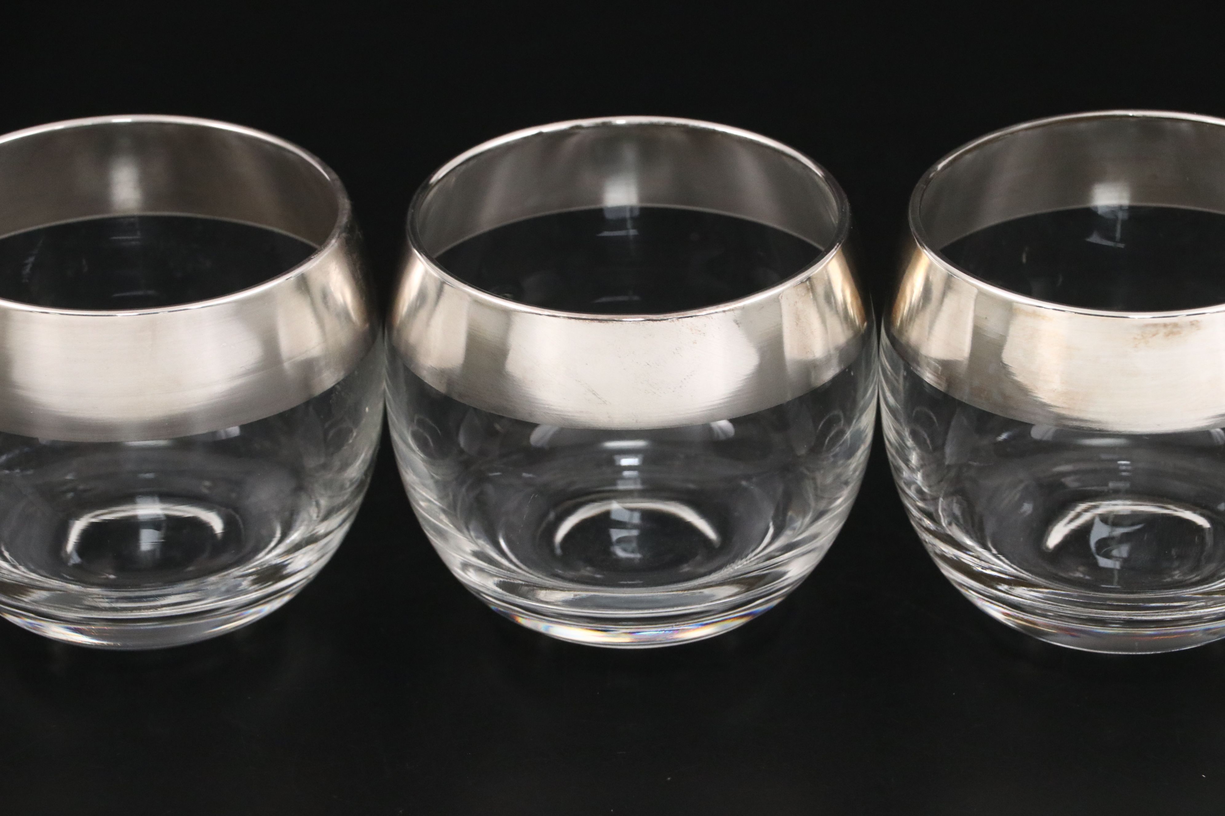 Dorothy C. Thorpe MCM Crystal with Silver Overlay Punch Bowl Set and Platter