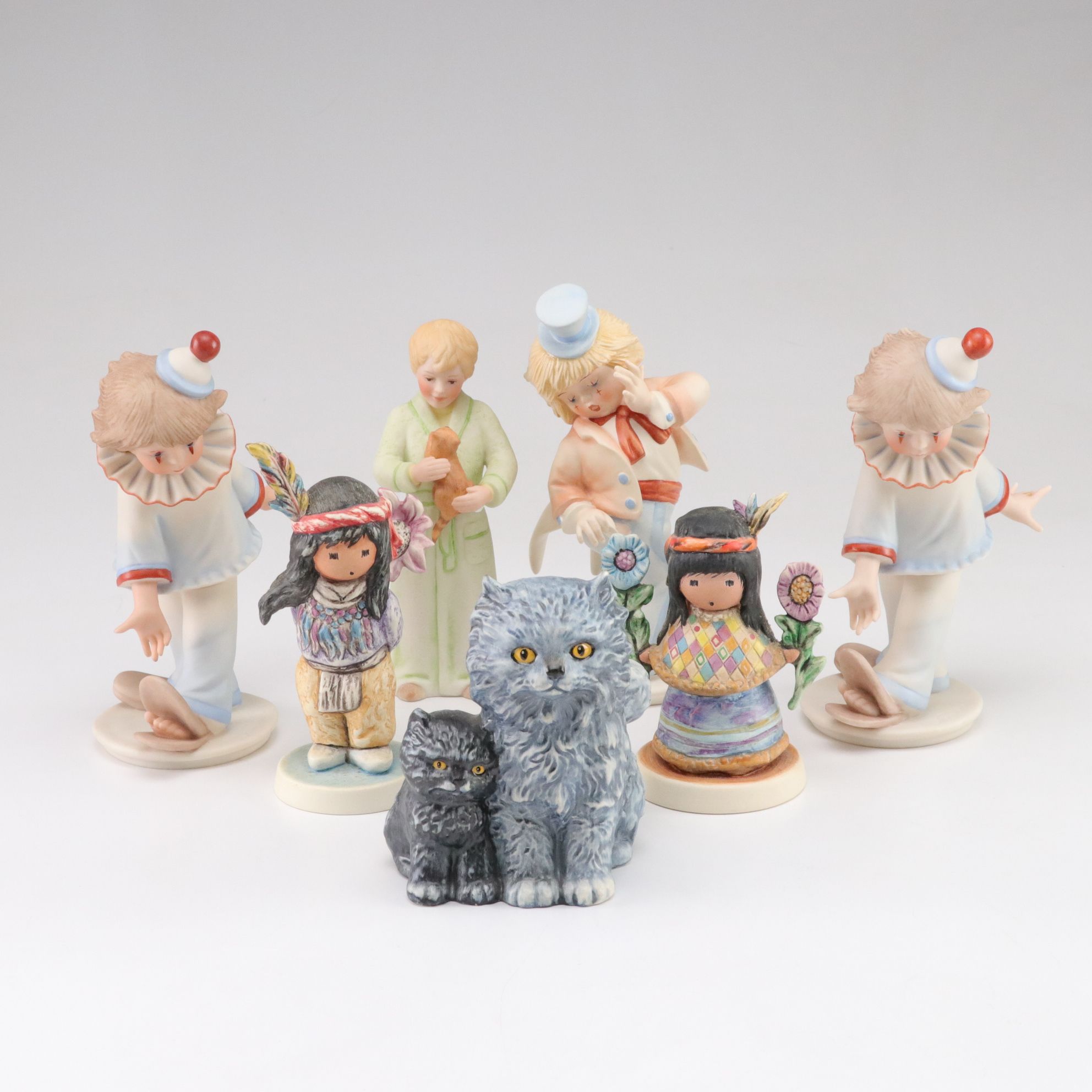 Goebel Porcelain Persian Cats with "In the Spotlight" and More Novelty Figurines