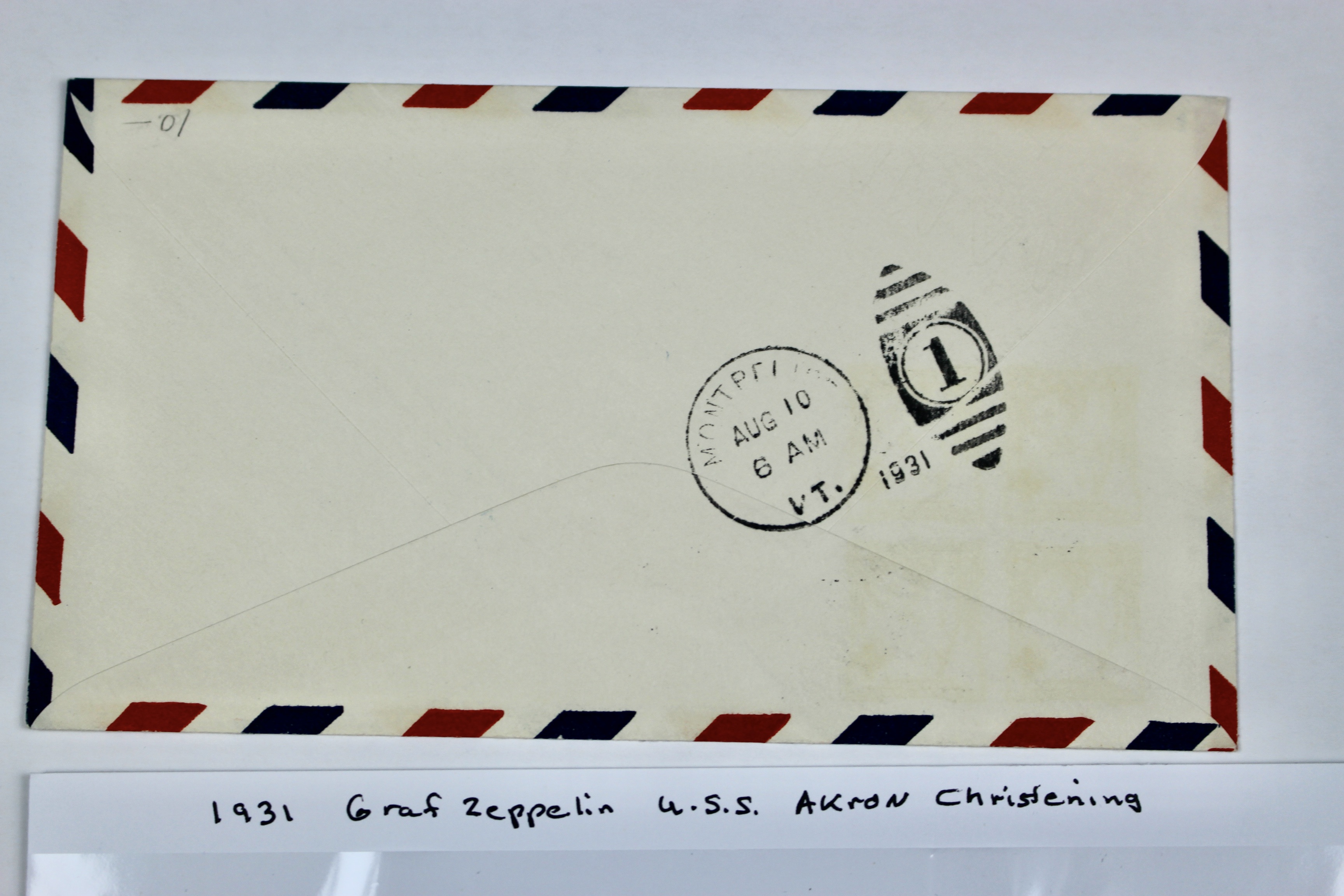 1931 Graf Zeppelin U.S.S. Akron Christening Postal Cover