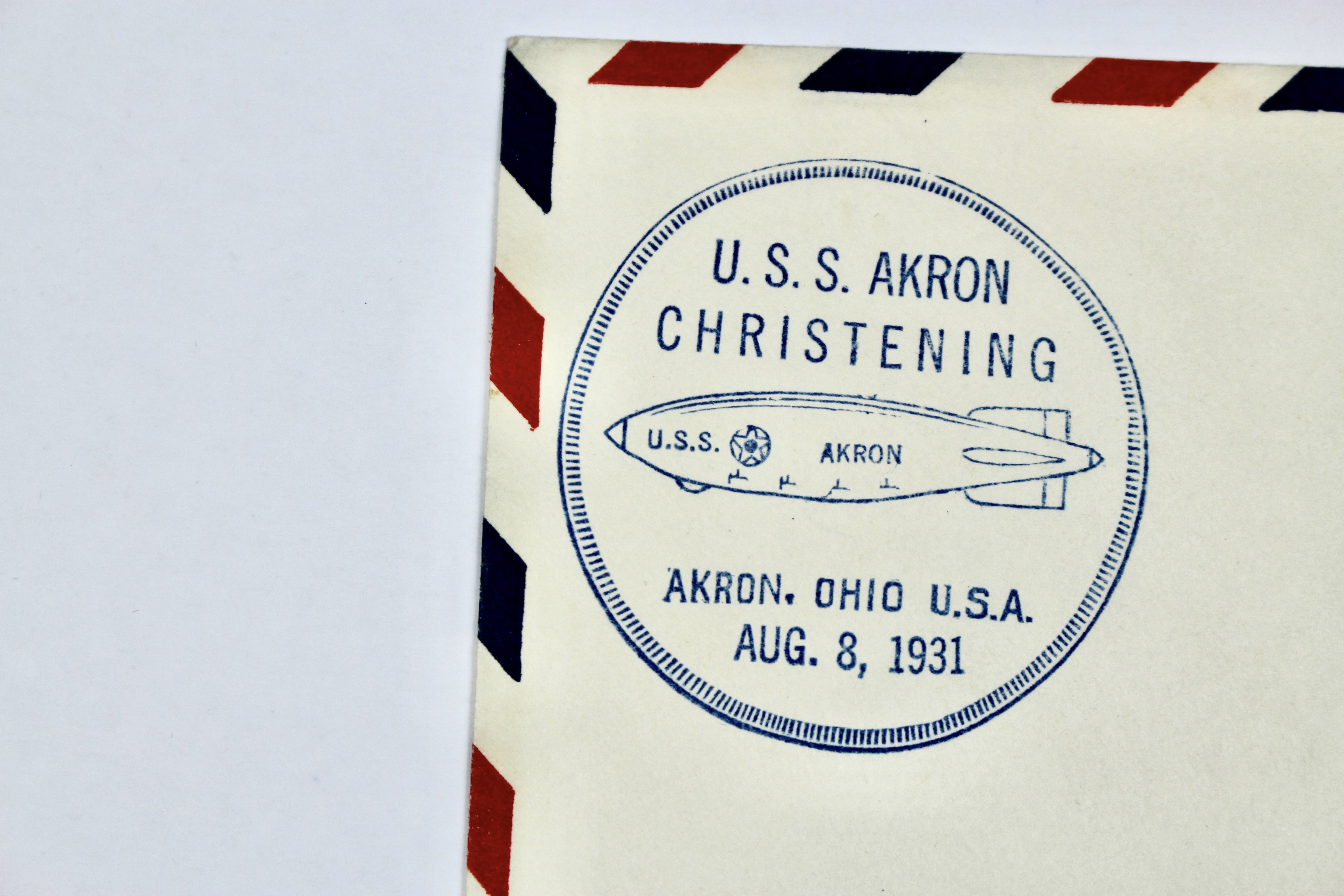 1931 Graf Zeppelin U.S.S. Akron Christening Postal Cover