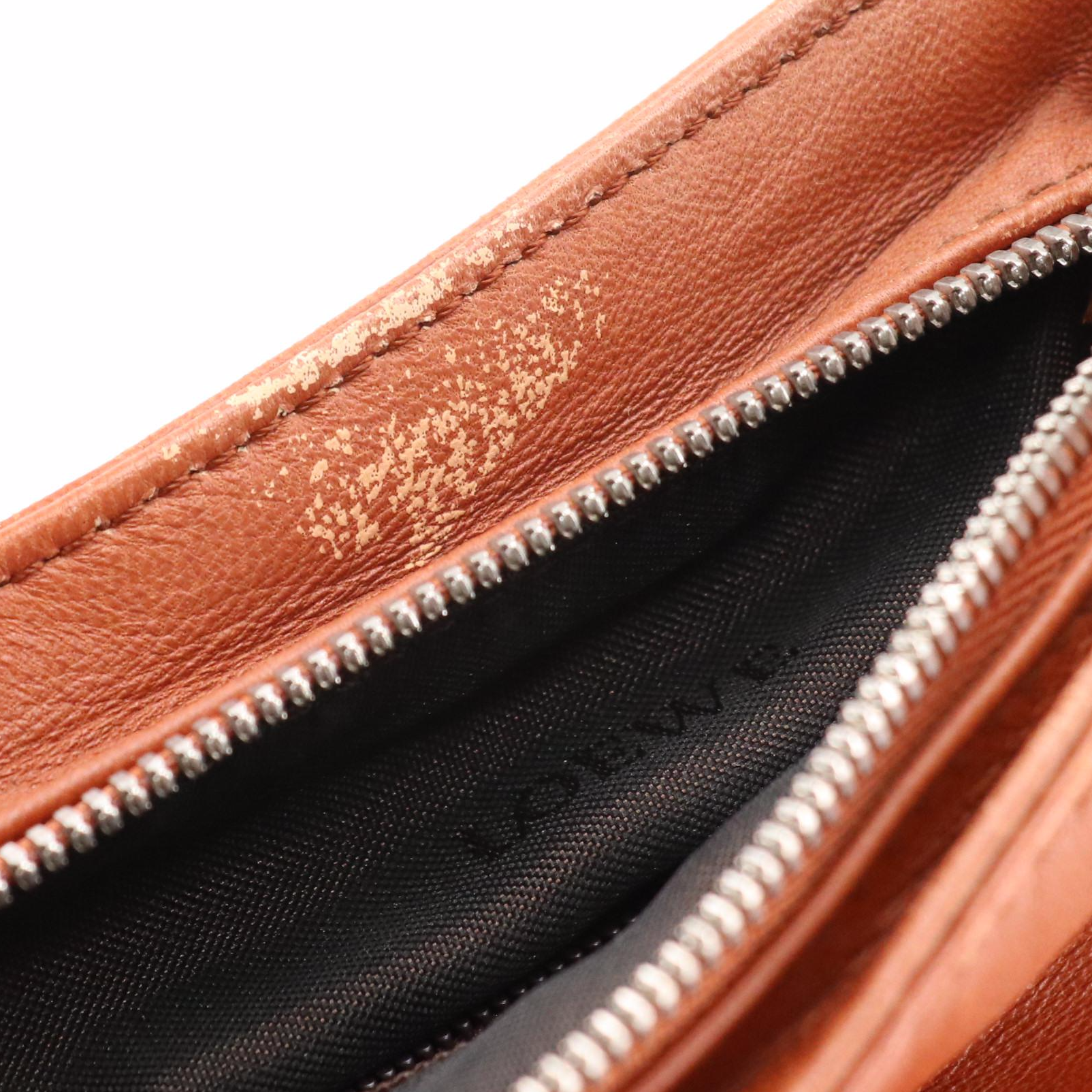 Loewe Small Baguette Shoulder Bag in Brown Lambskin Leather