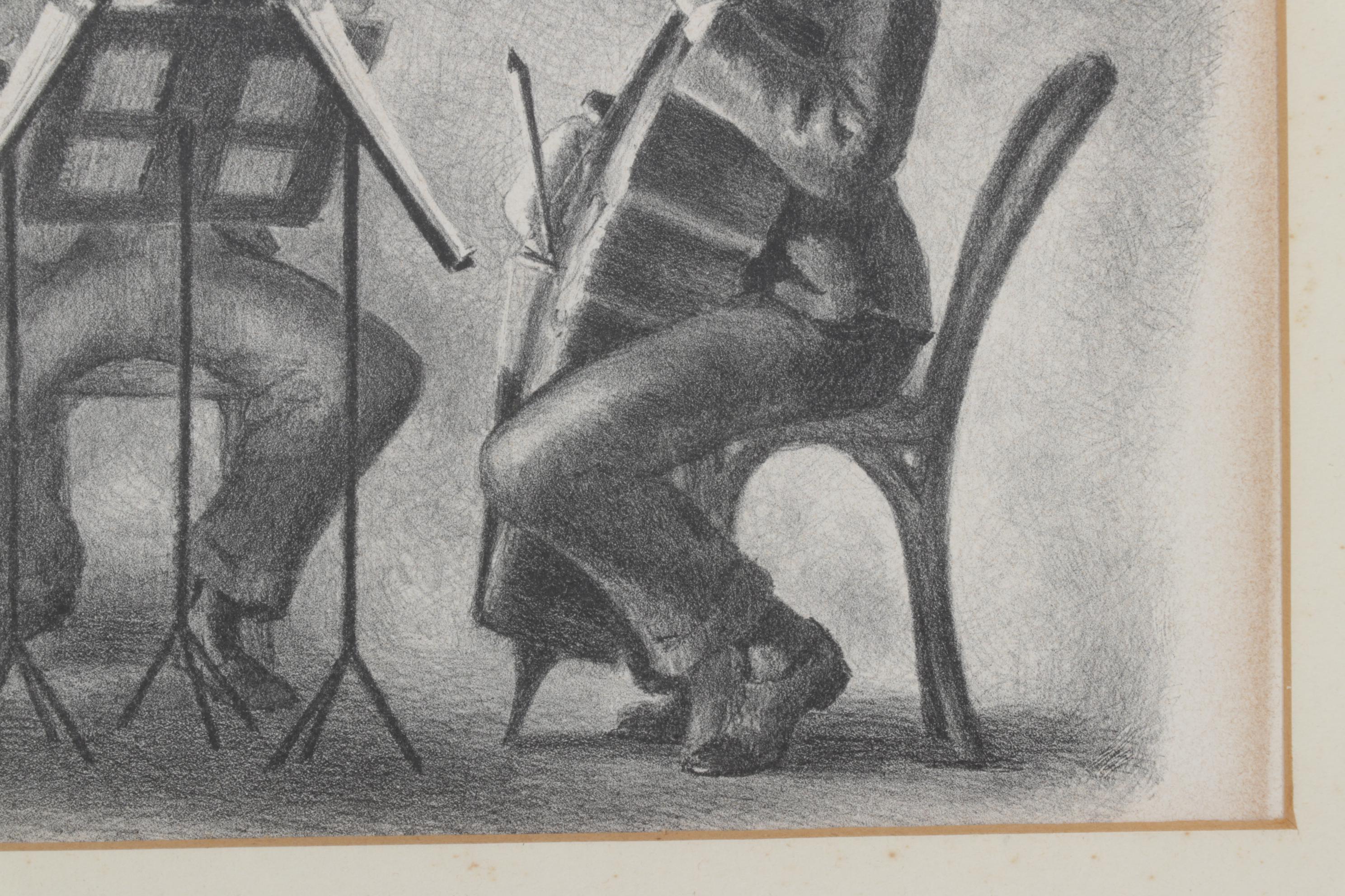 Andre Ruellan "Trio" Lithograph, 1940