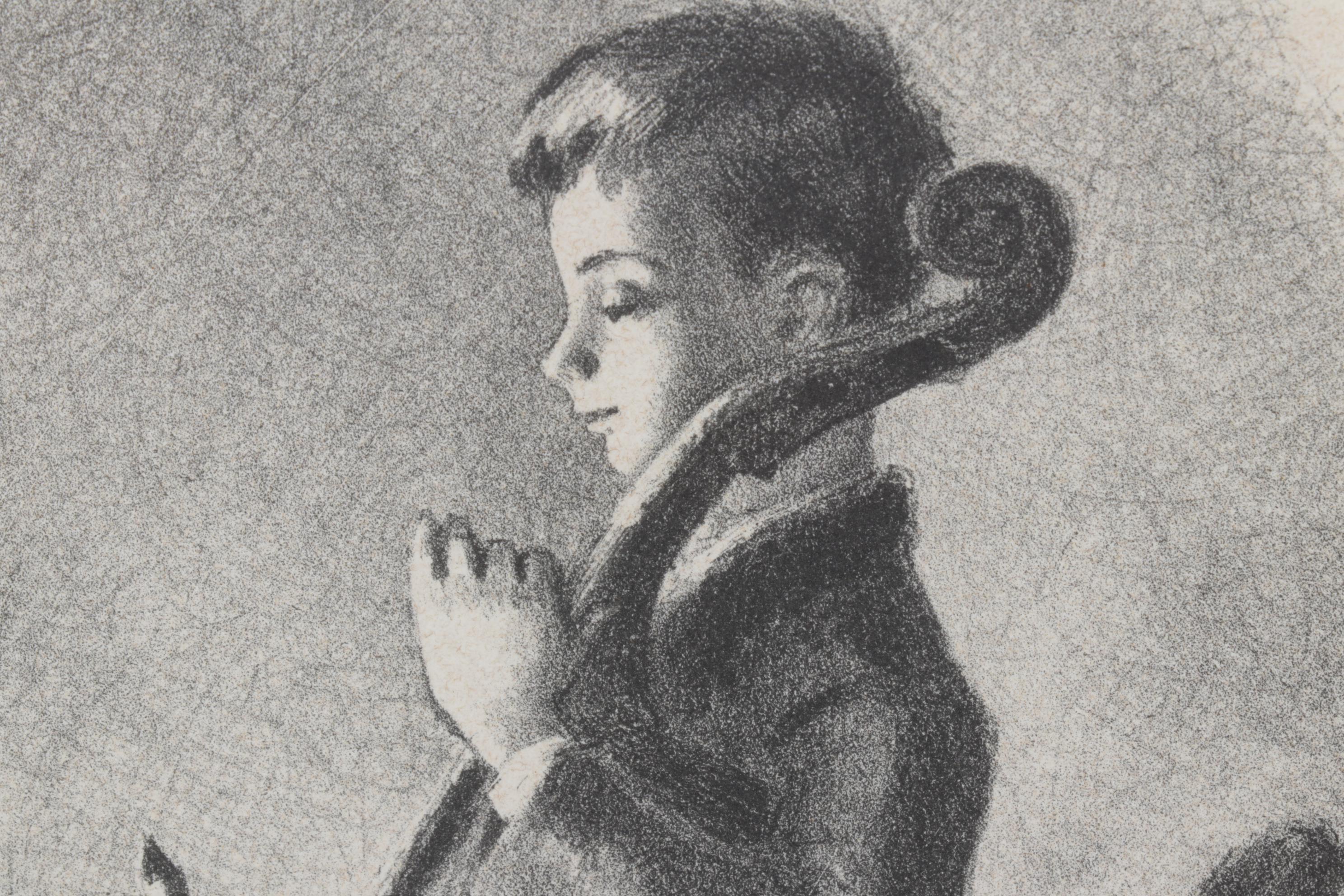 Andre Ruellan "Trio" Lithograph, 1940