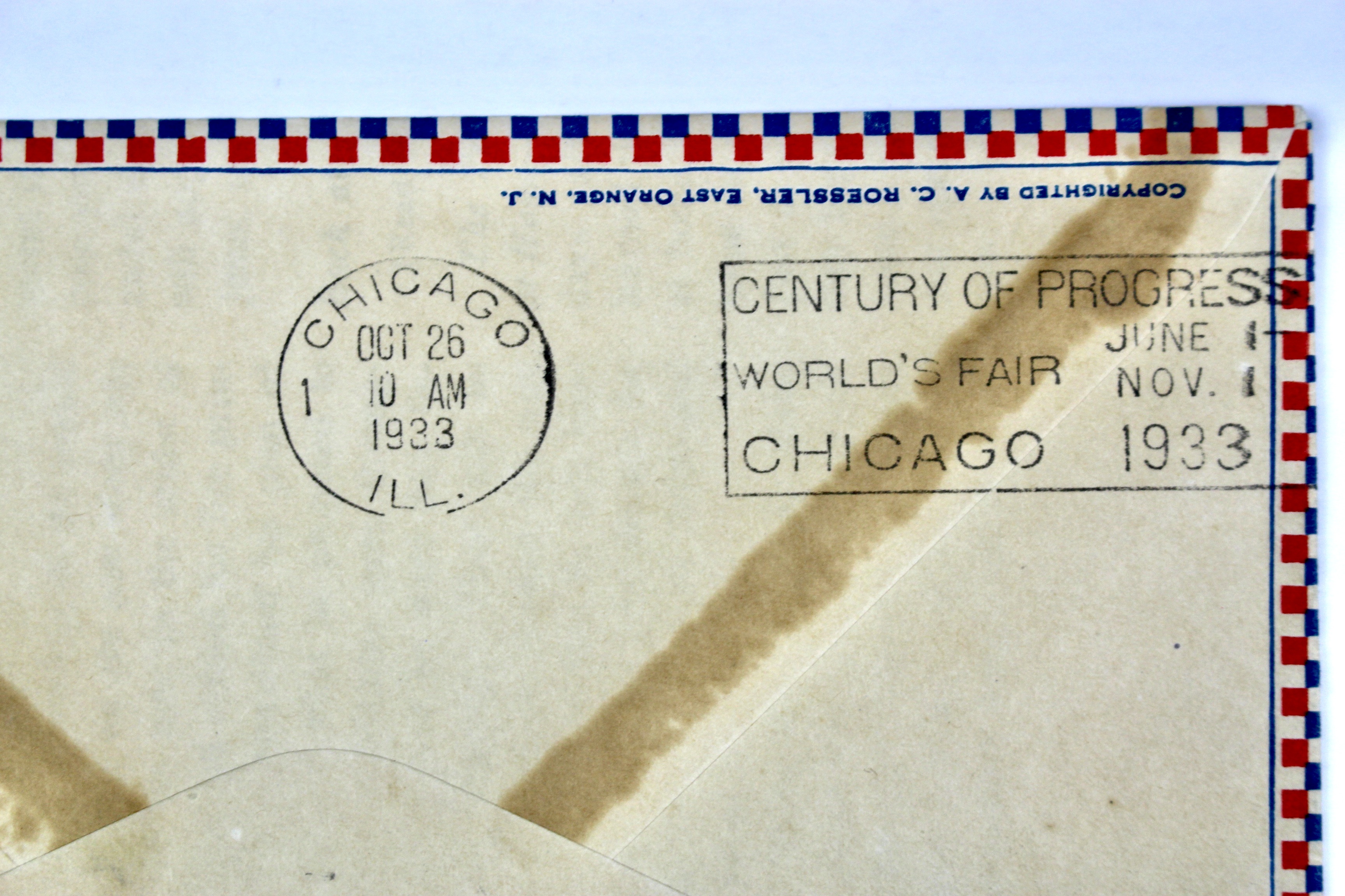 1933 Graf Zeppelin Century of Progress Postal Cover