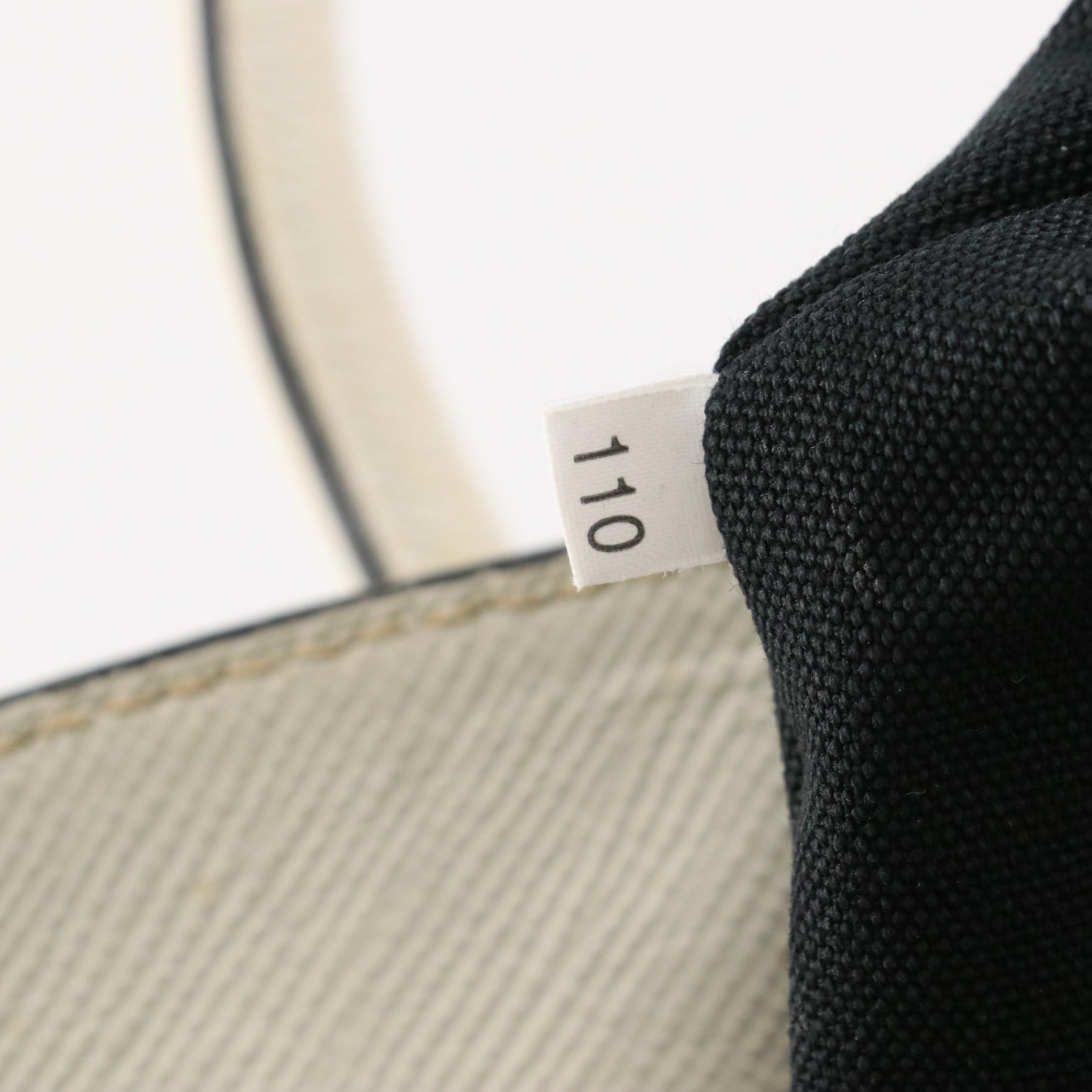 Prada Two-Way Bag in Canvas and Saffiano Leather