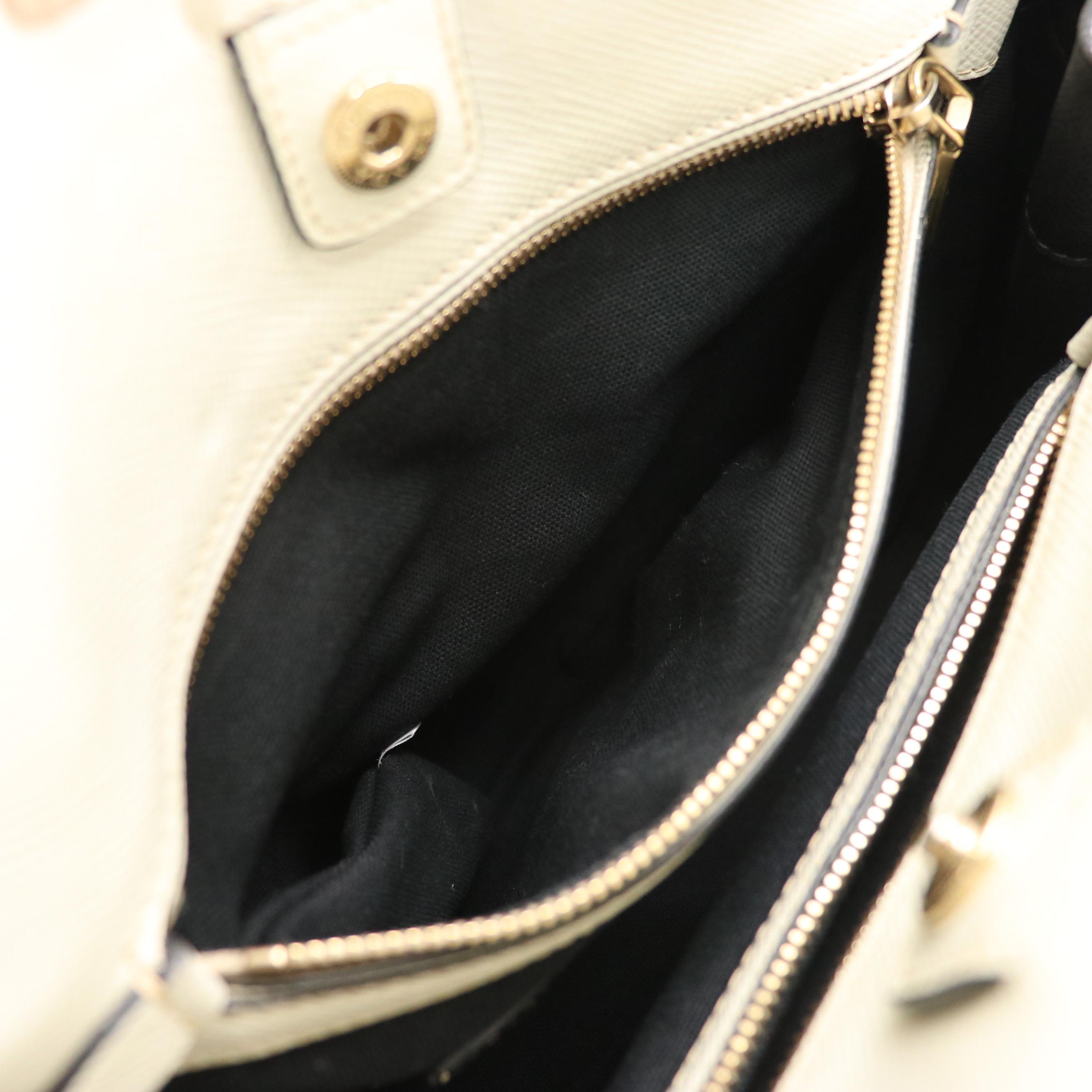 Prada Two-Way Bag in Canvas and Saffiano Leather