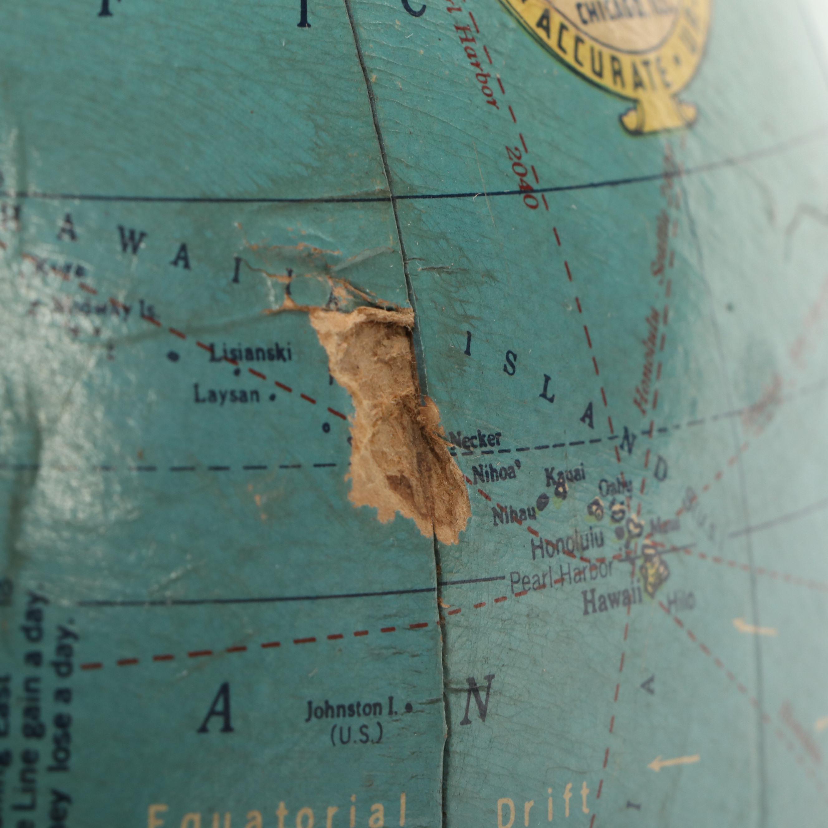 Replogle Globe Co. 12" Standard Globe, Mid-20th Century