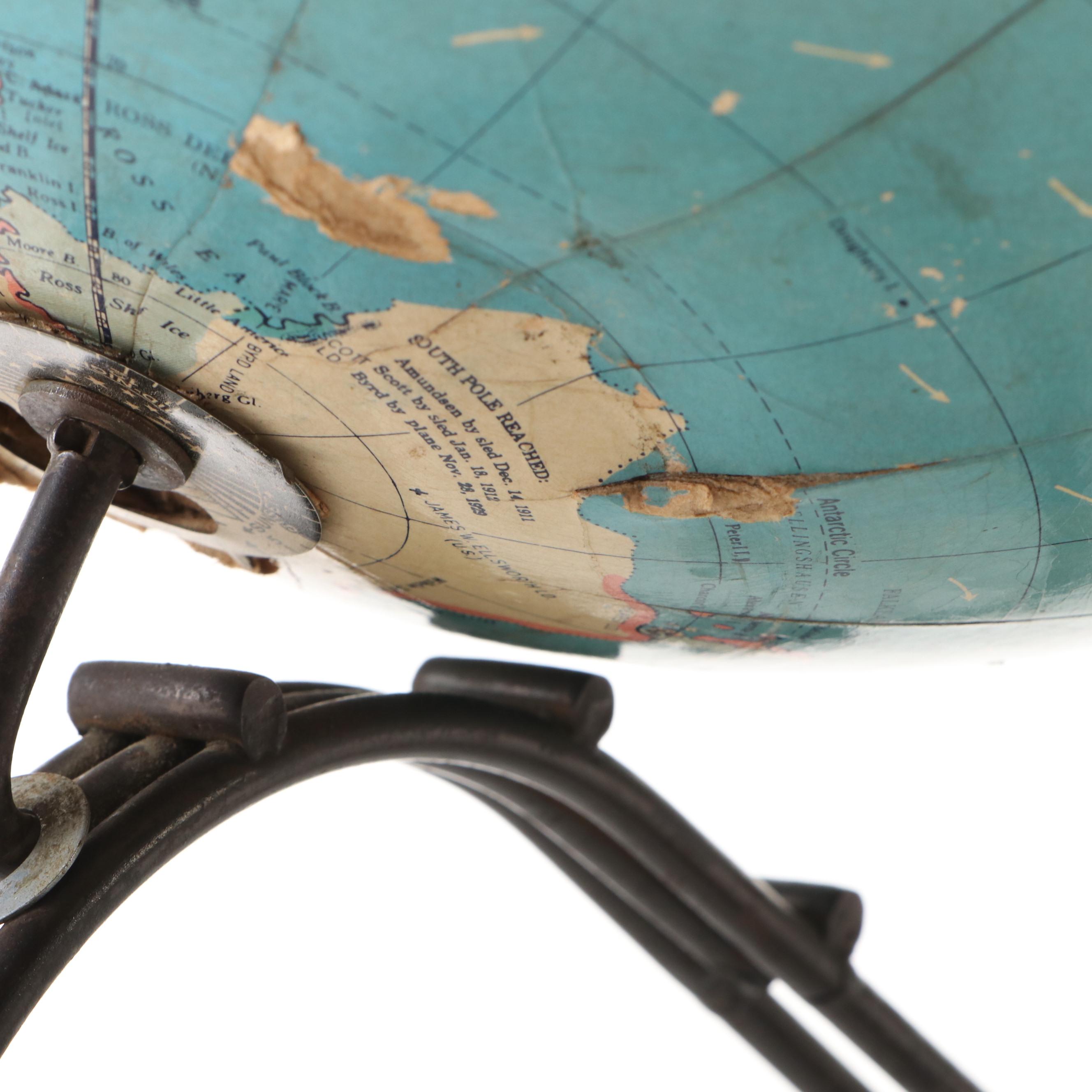 Replogle Globe Co. 12" Standard Globe, Mid-20th Century