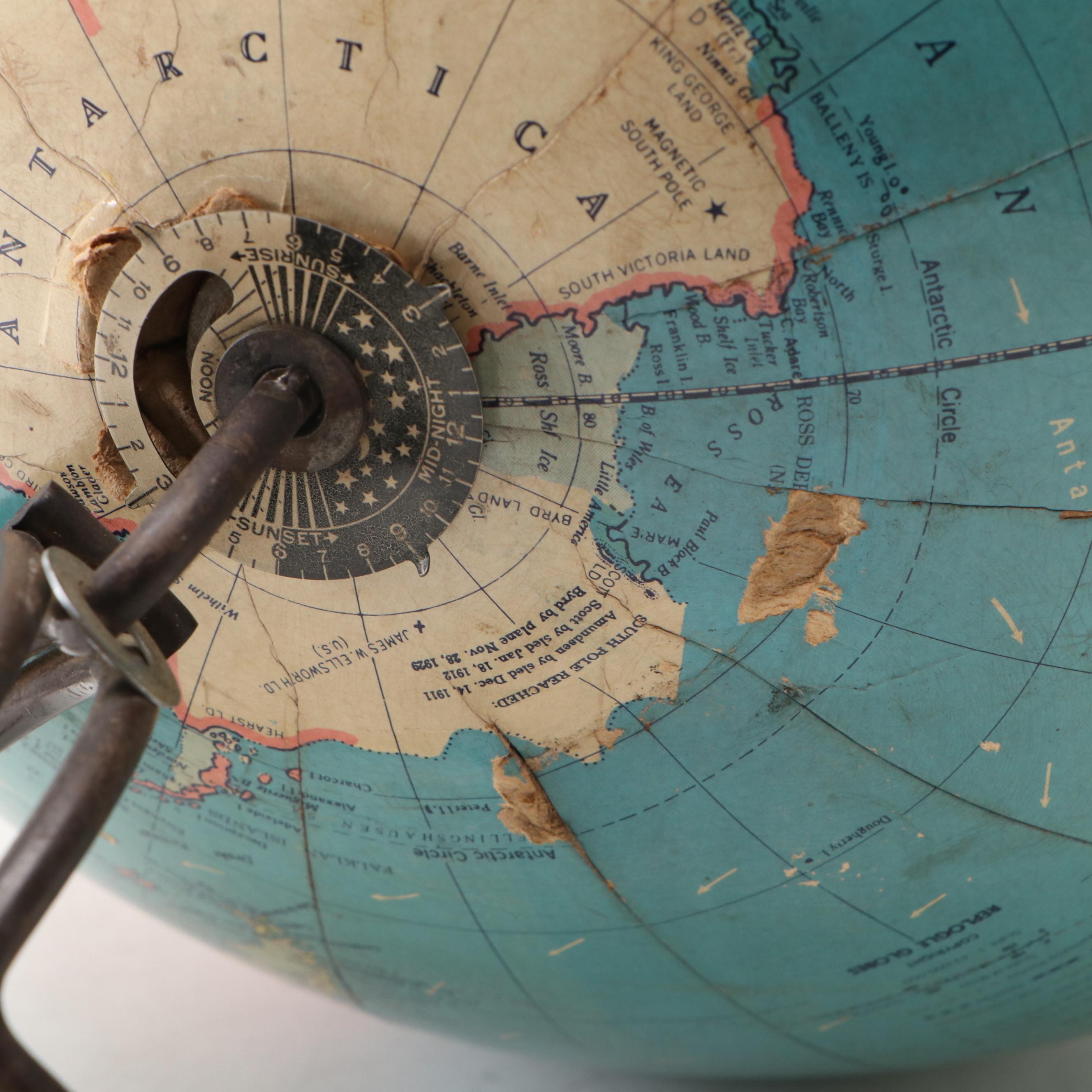 Replogle Globe Co. 12" Standard Globe, Mid-20th Century