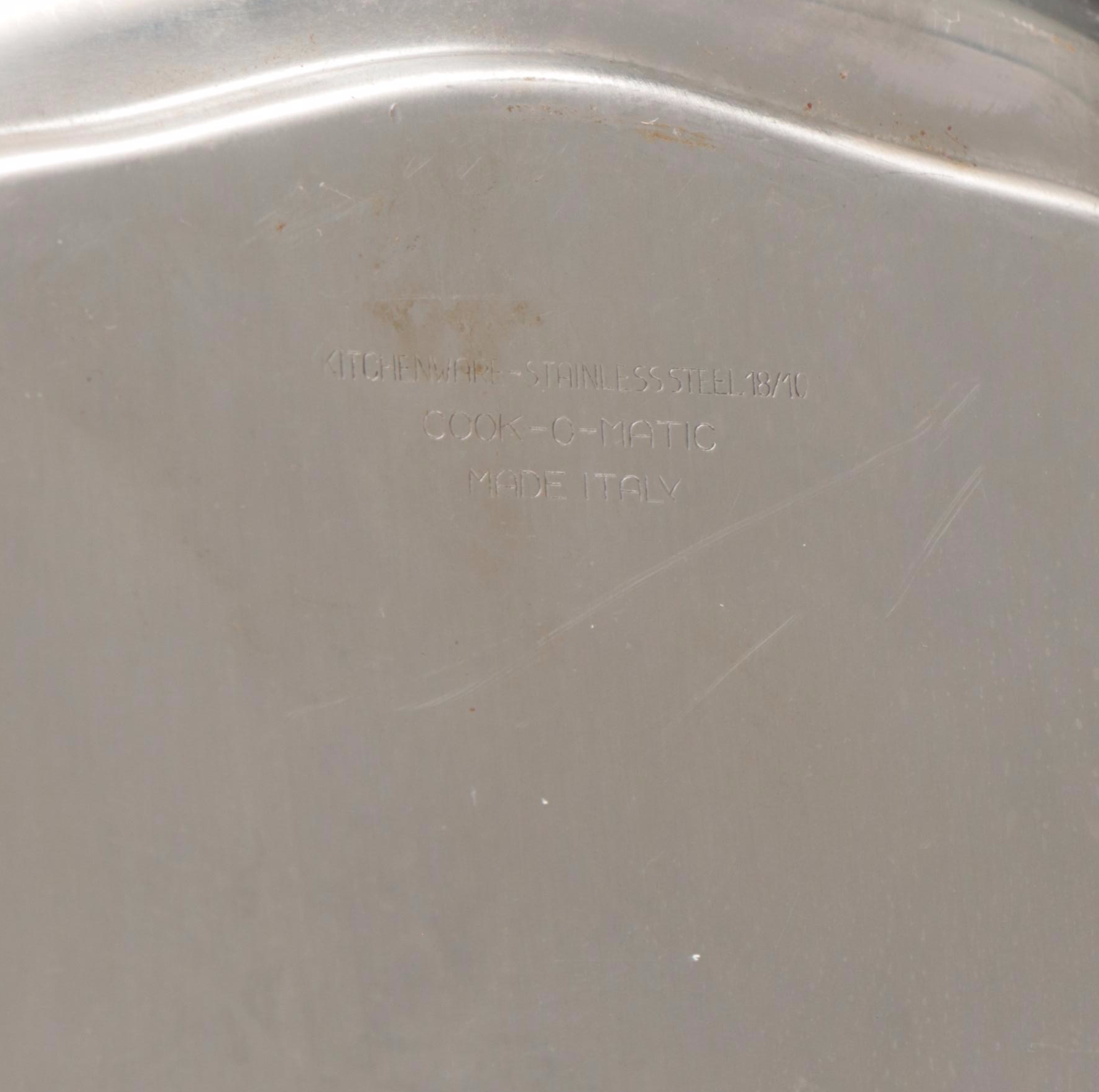Cook-O-Matic Italian Stainless Steel and Other Metal Serving Trays
