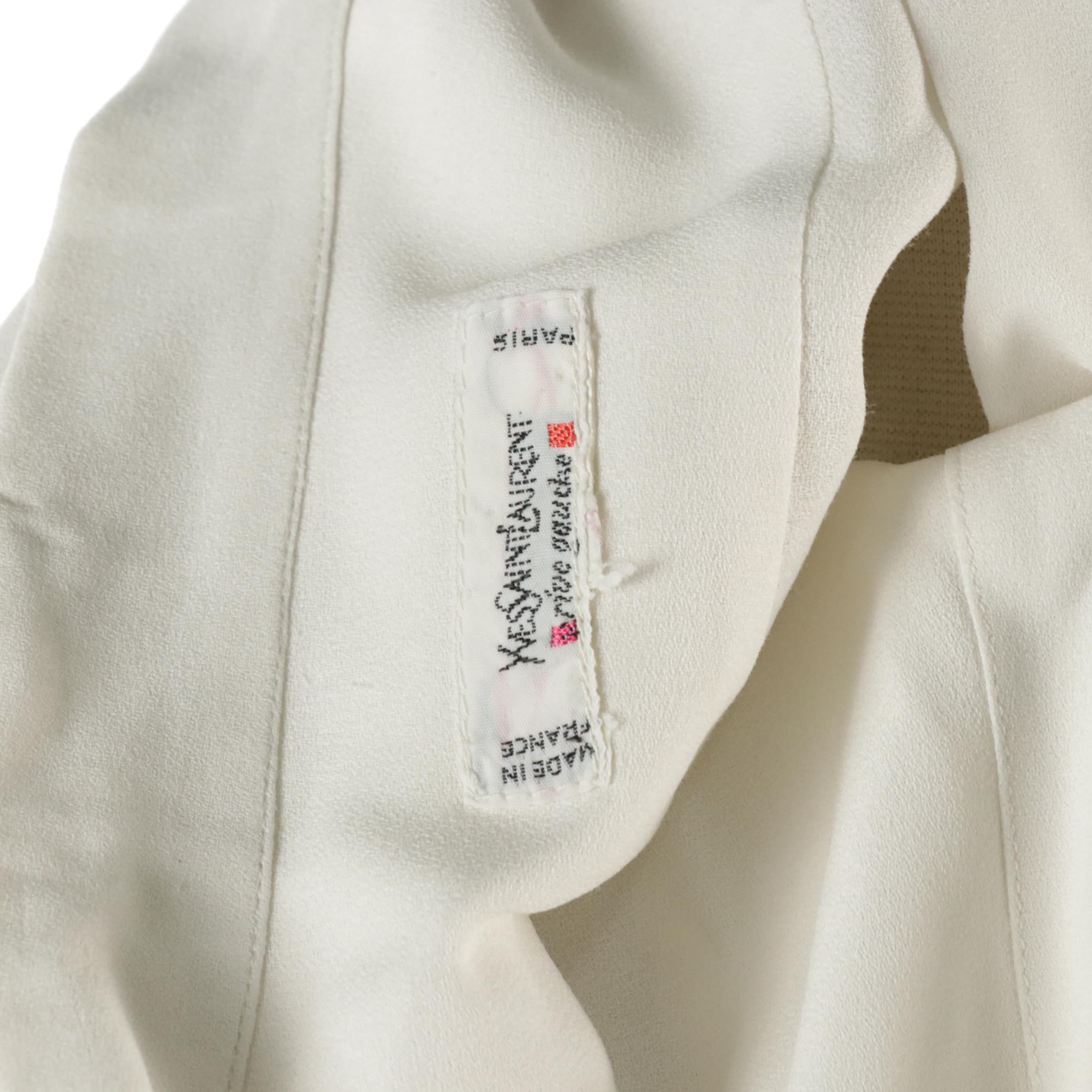 Yves Saint Laurent Button-Up Blouse with French Cuffs