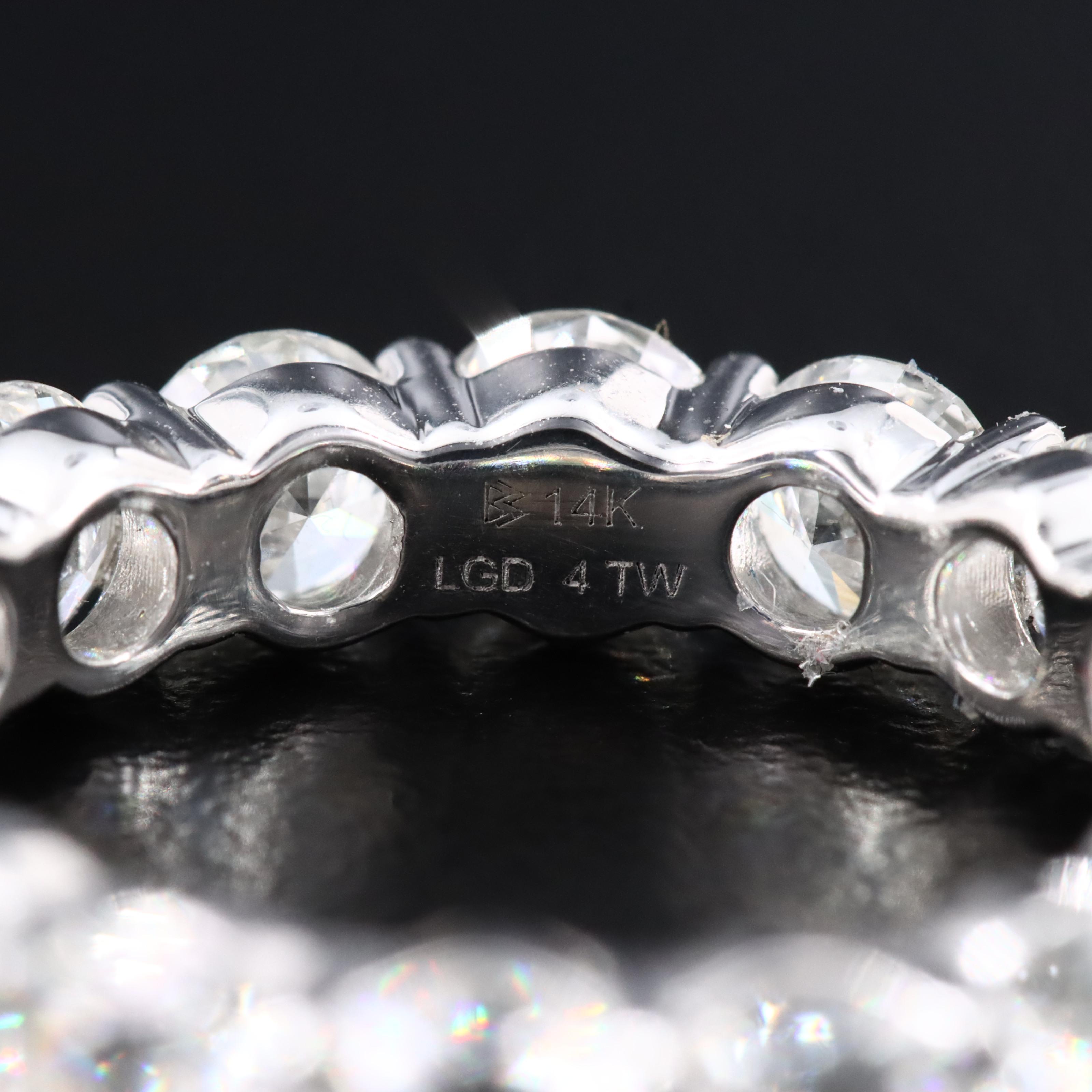 14K 4.00 CTW Lab Grown Diamond Eternity Ring