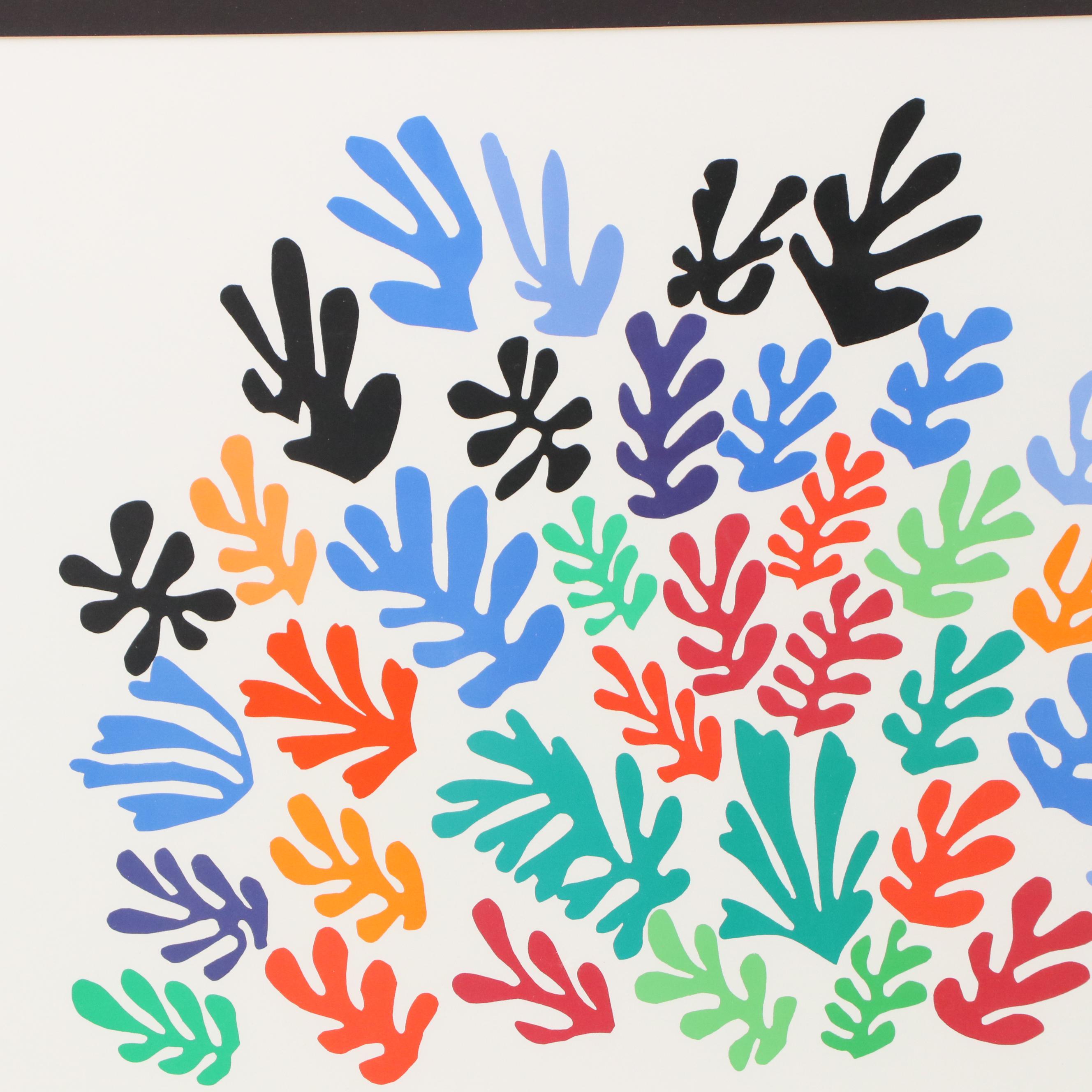 Color Lithograph After Henri Matisse "La Gerbe"