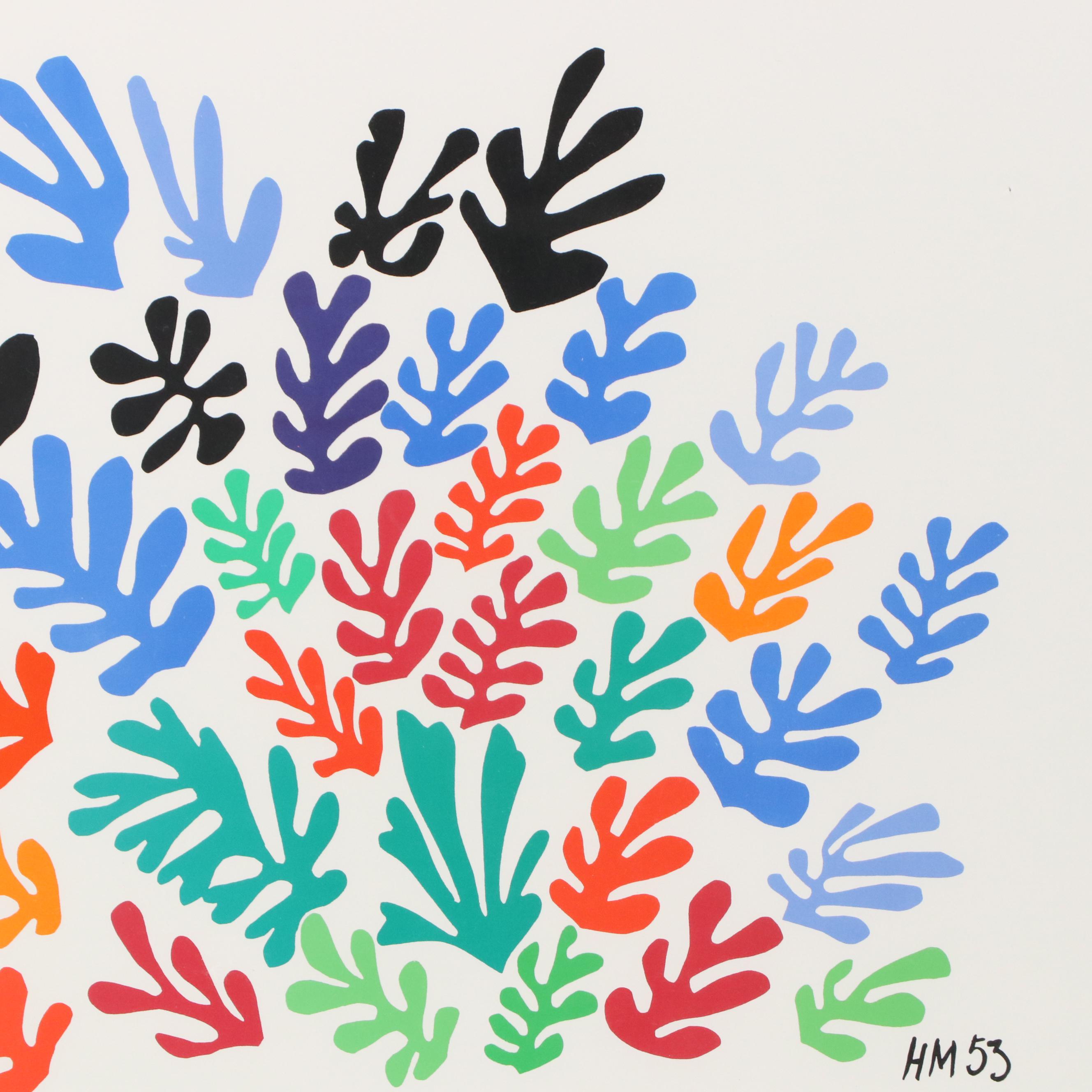 Color Lithograph After Henri Matisse "La Gerbe"