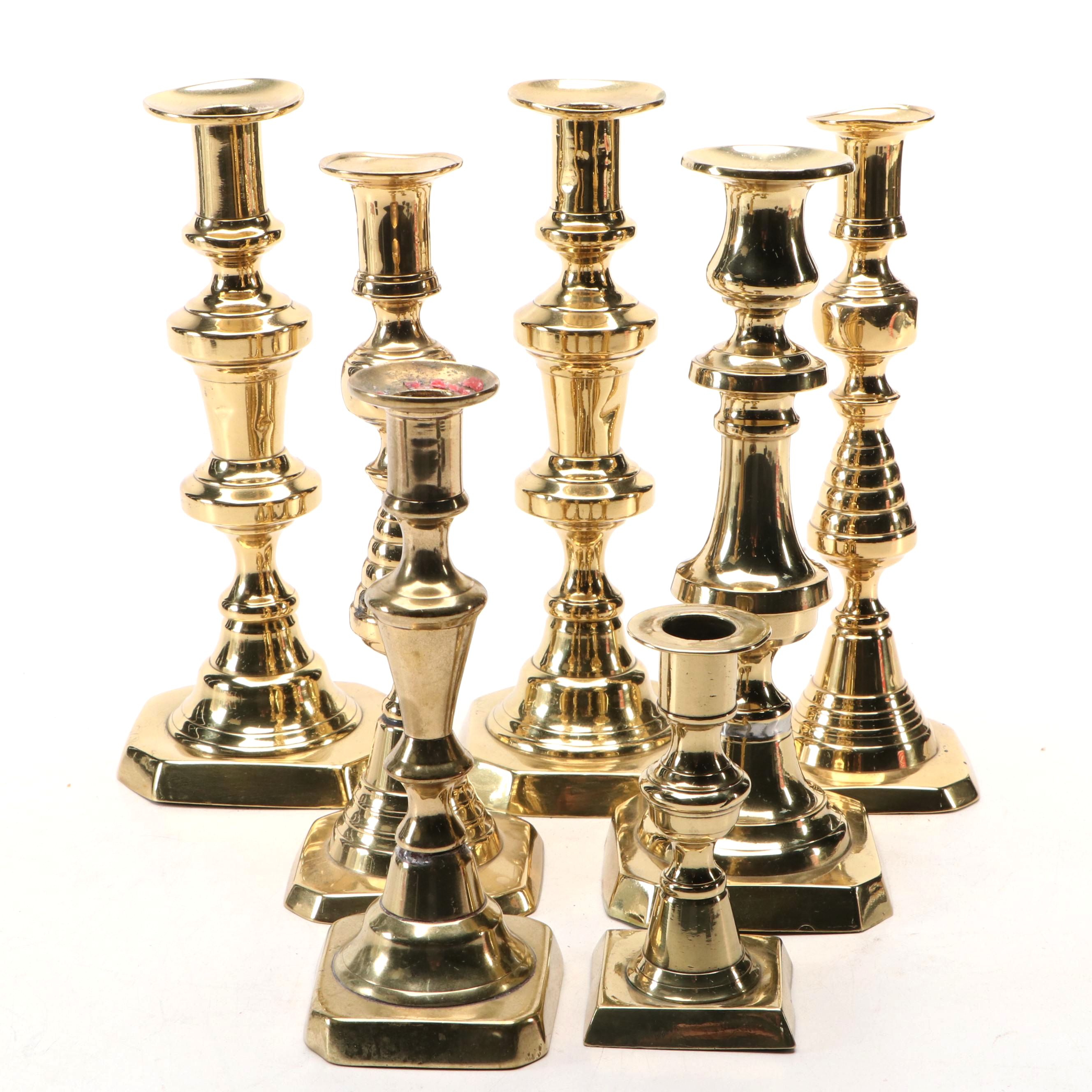 French Style Brass Candle Holders