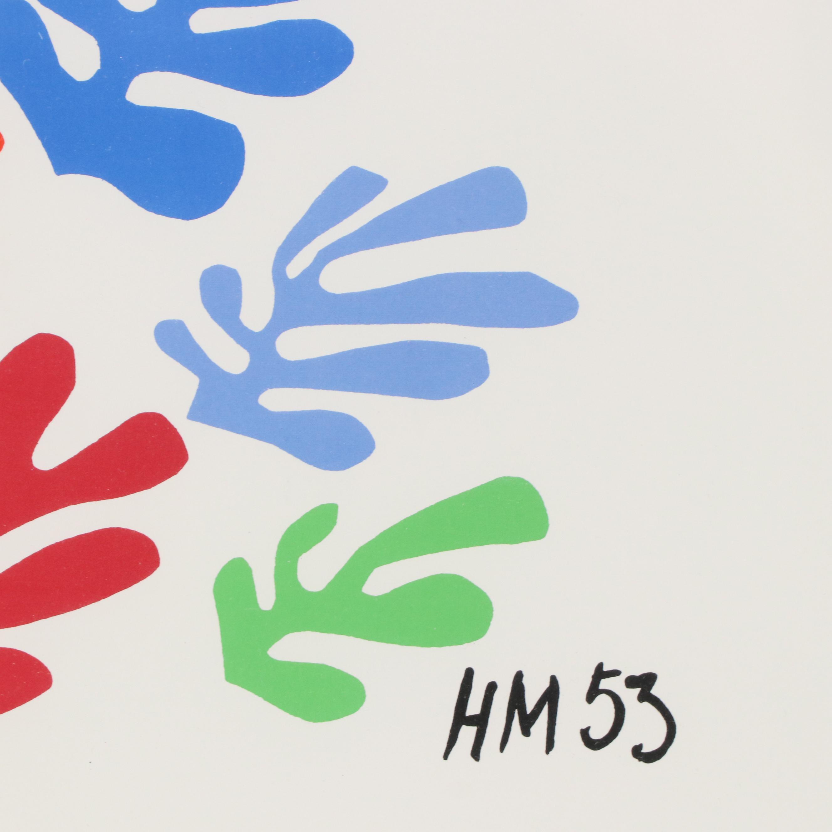 Color Lithograph After Henri Matisse "La Gerbe"