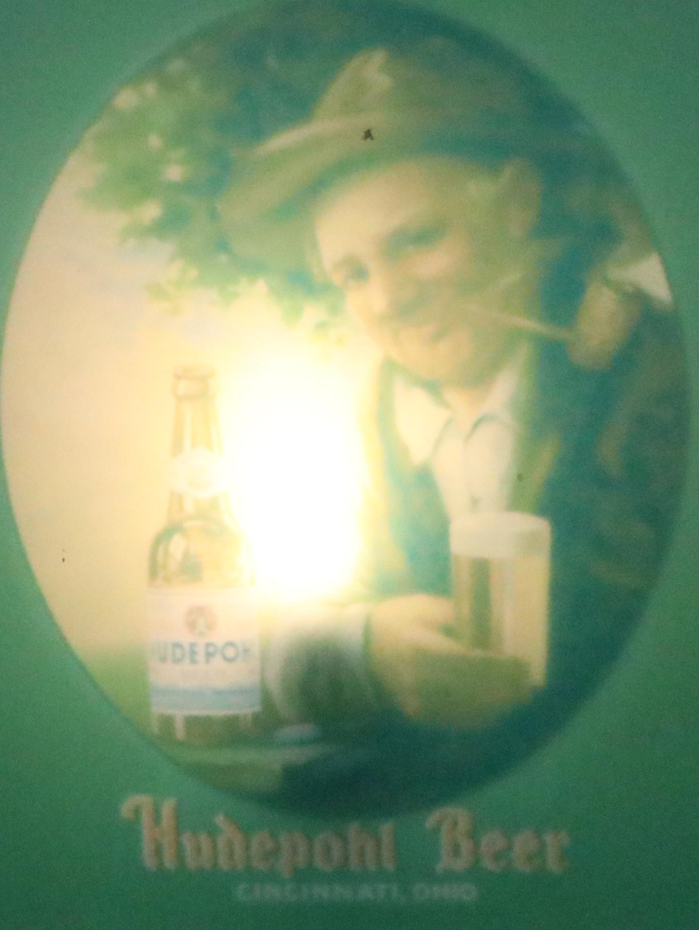 Hudepohl Beer Illuminated Advertising Sign