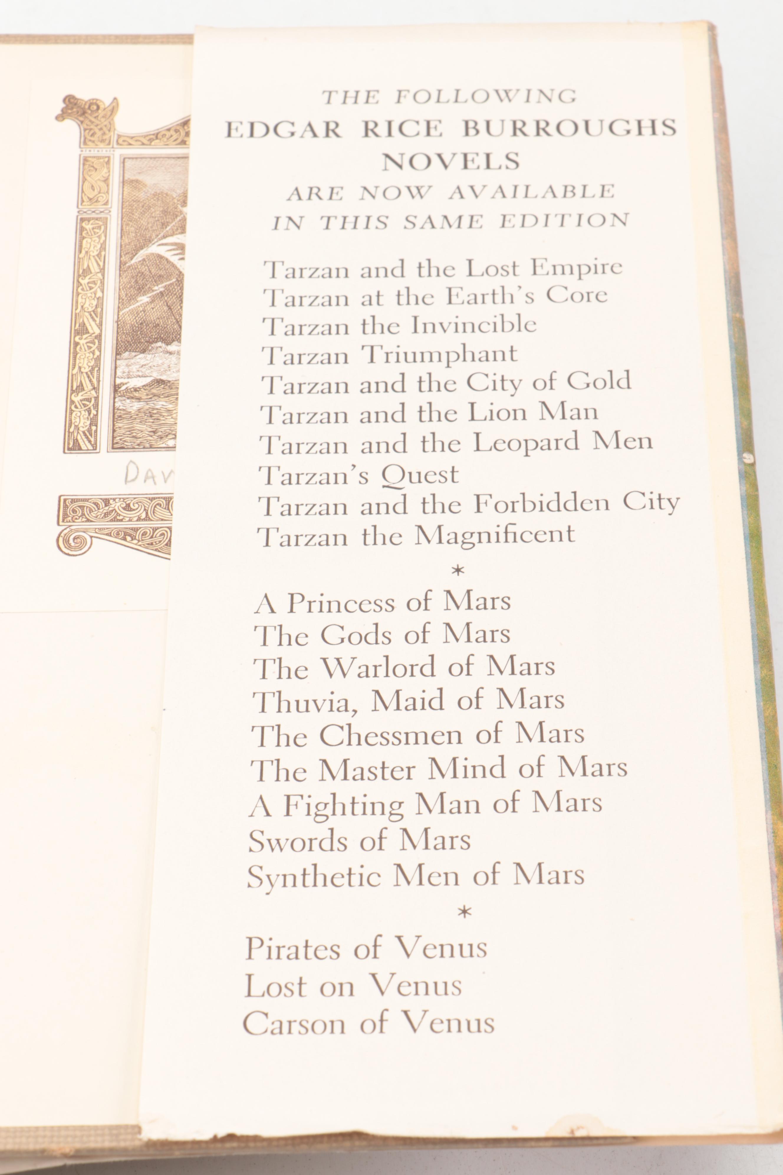 "Tarzan at the Earth's Core" by Edgar Rice Burroughs, 1948