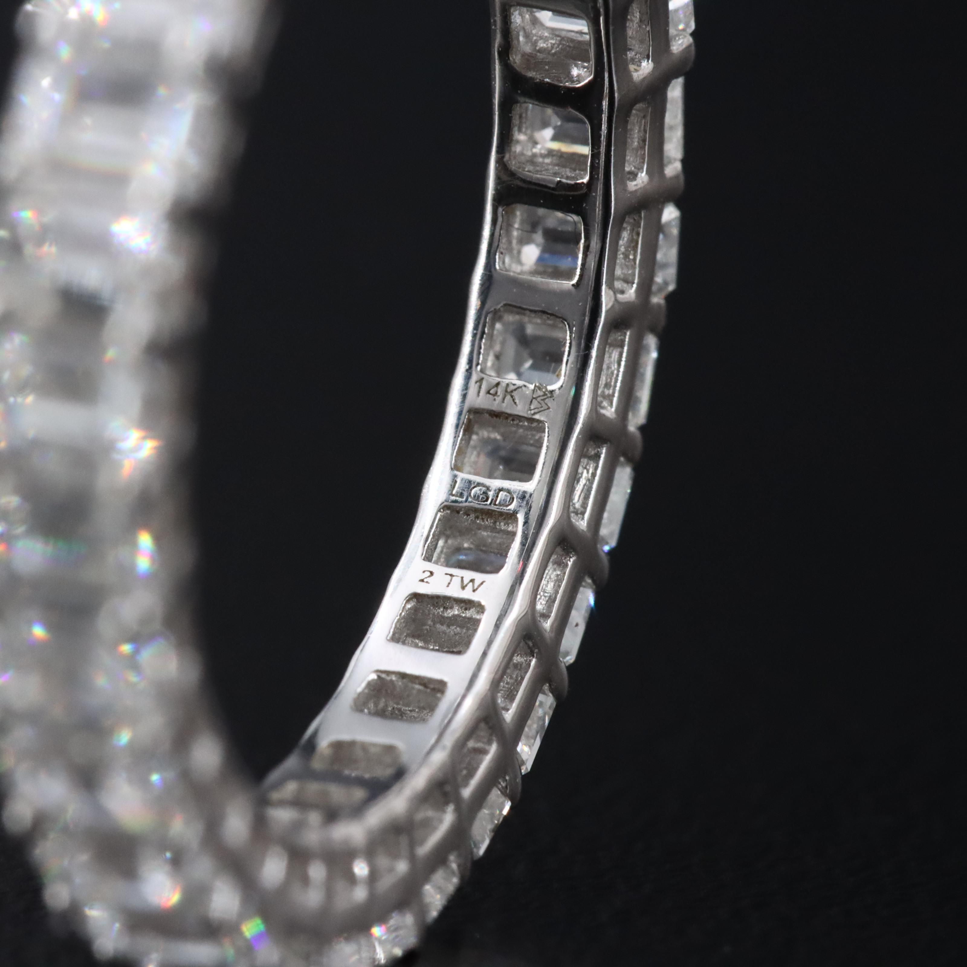 14K 2.00 CTW Lab Grown Diamond Eternity Ring