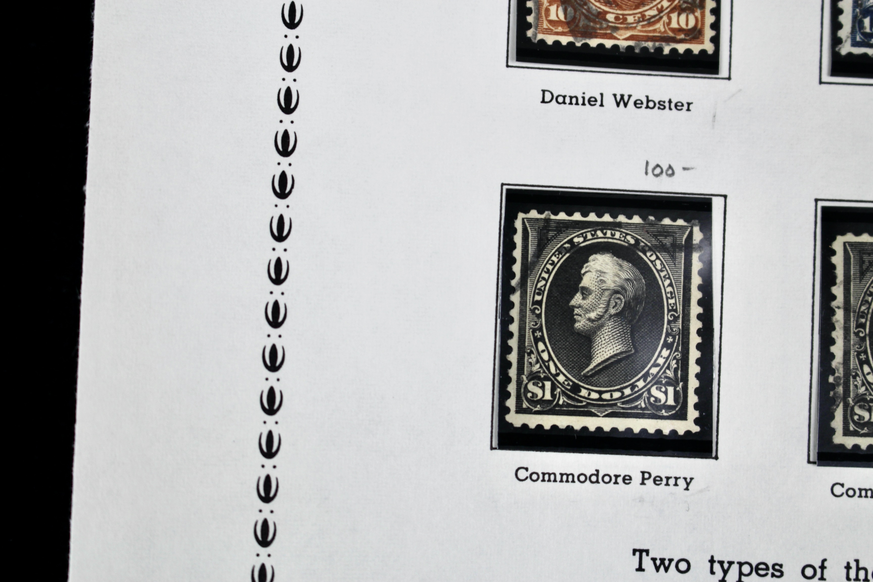 Ten Used U.S. Postage Stamps, Including Four High Value, 1895 to 1898