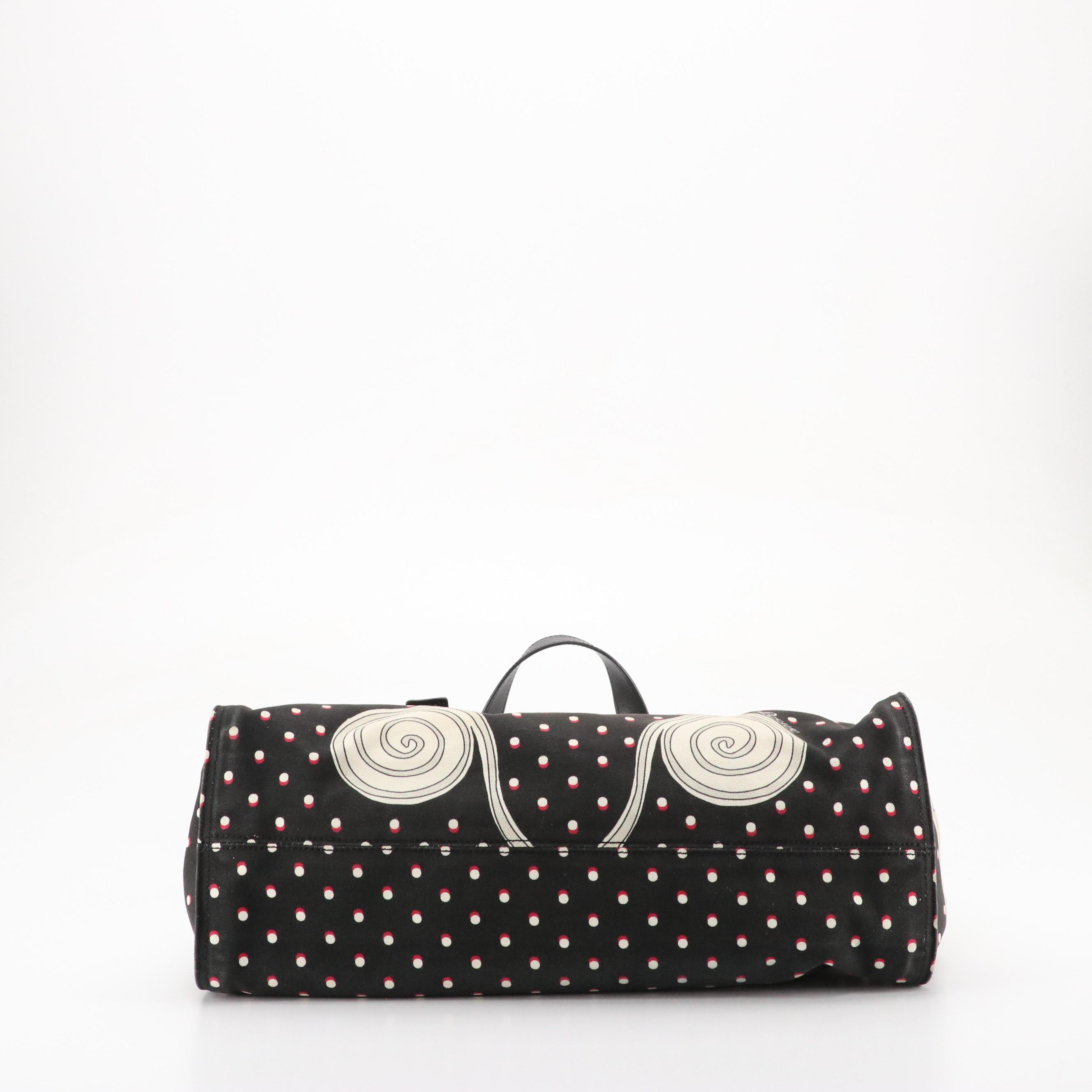 Loewe x Paula's Ibiza II Close To Paradise Tote Bag in B&W Dot Printed Canvas