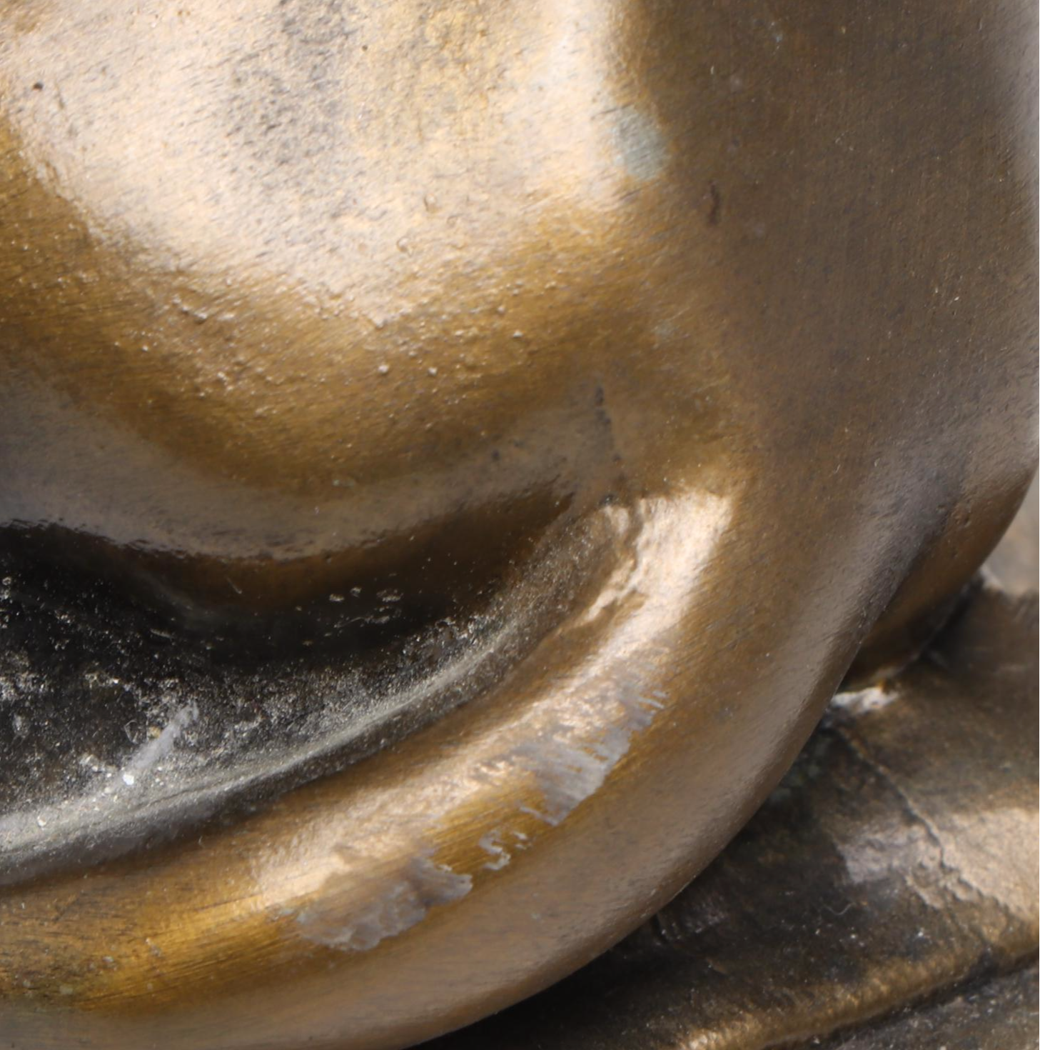 Bronzed Metal Recumbent Lion Bookends