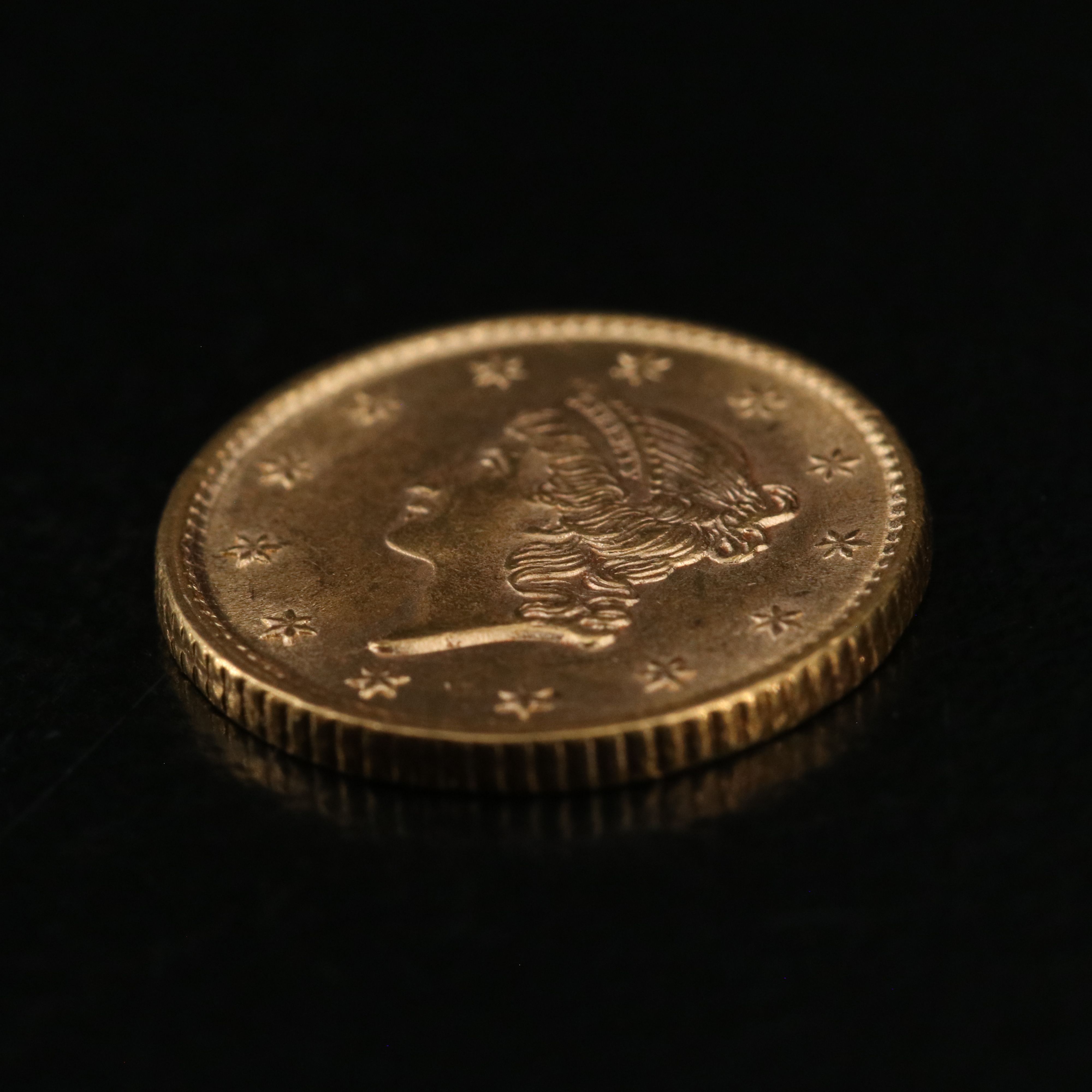 1854 Type 1, One Dollar Gold Coin