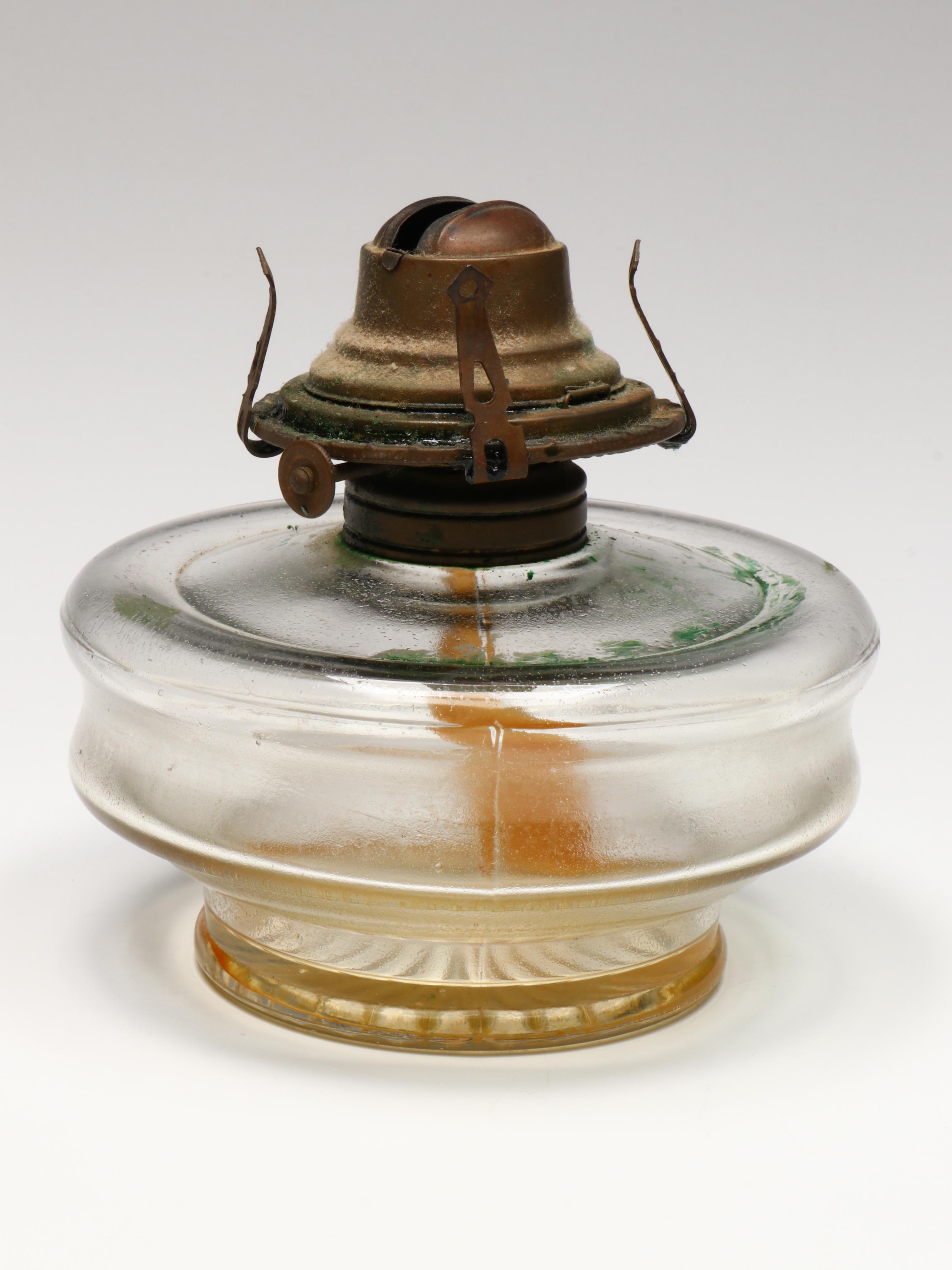 Queen Anne No. 2 with Other Glass Oil Lamps, Late 19th/Early 20th Century