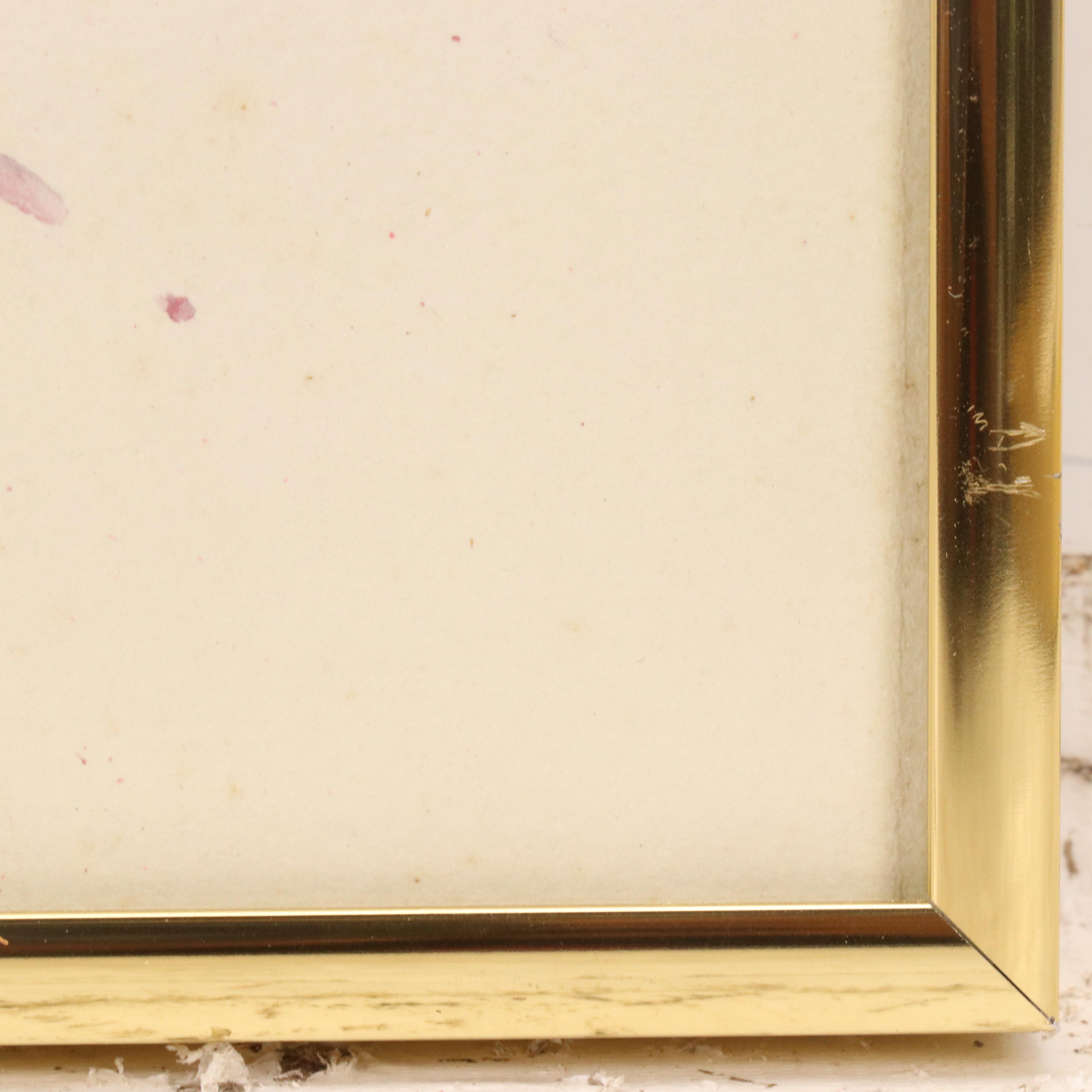 Watercolor Painting of Seated Nude Figure, 1973