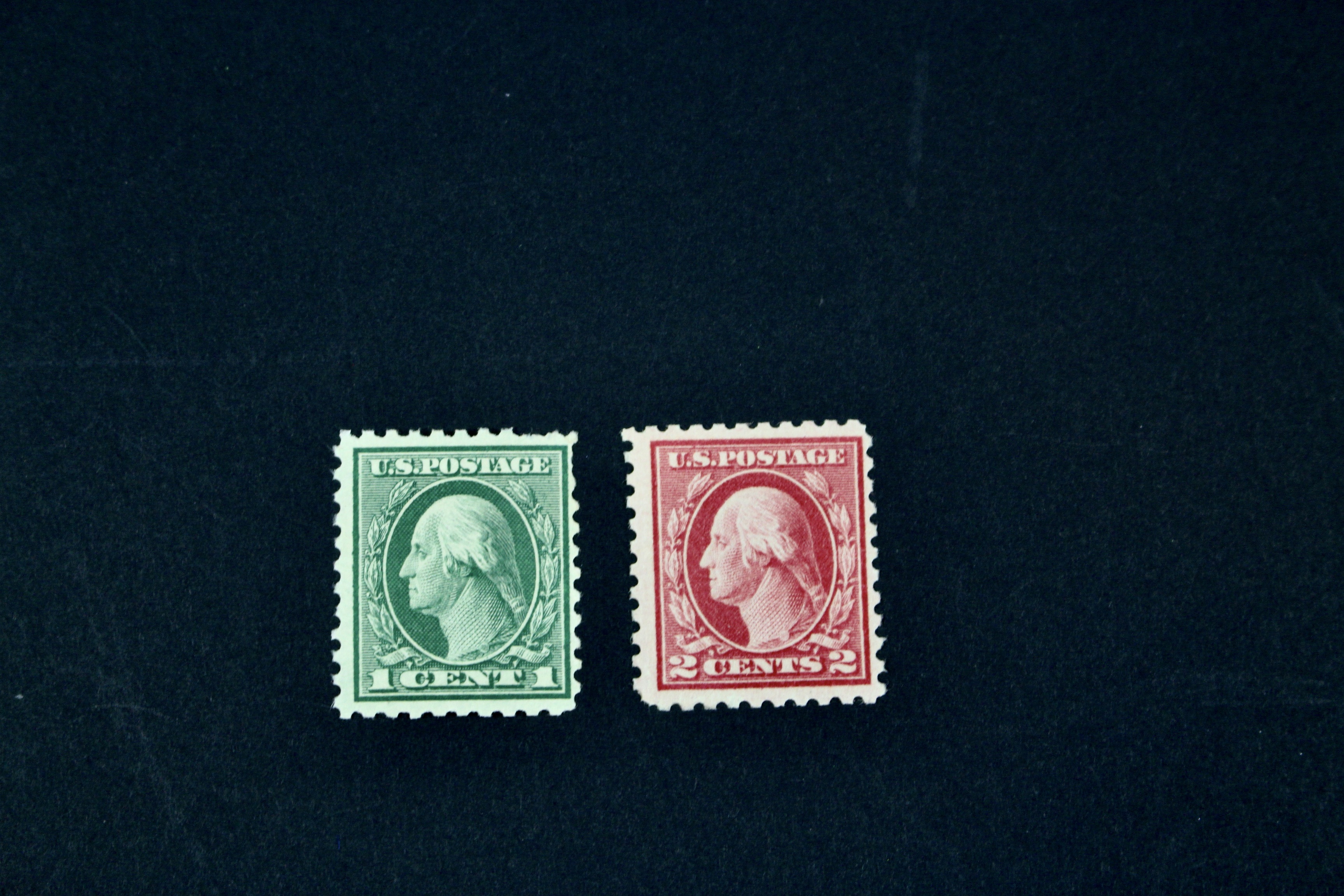 Nine Mint Condition Regular Issue U.S. Stamps, 1916